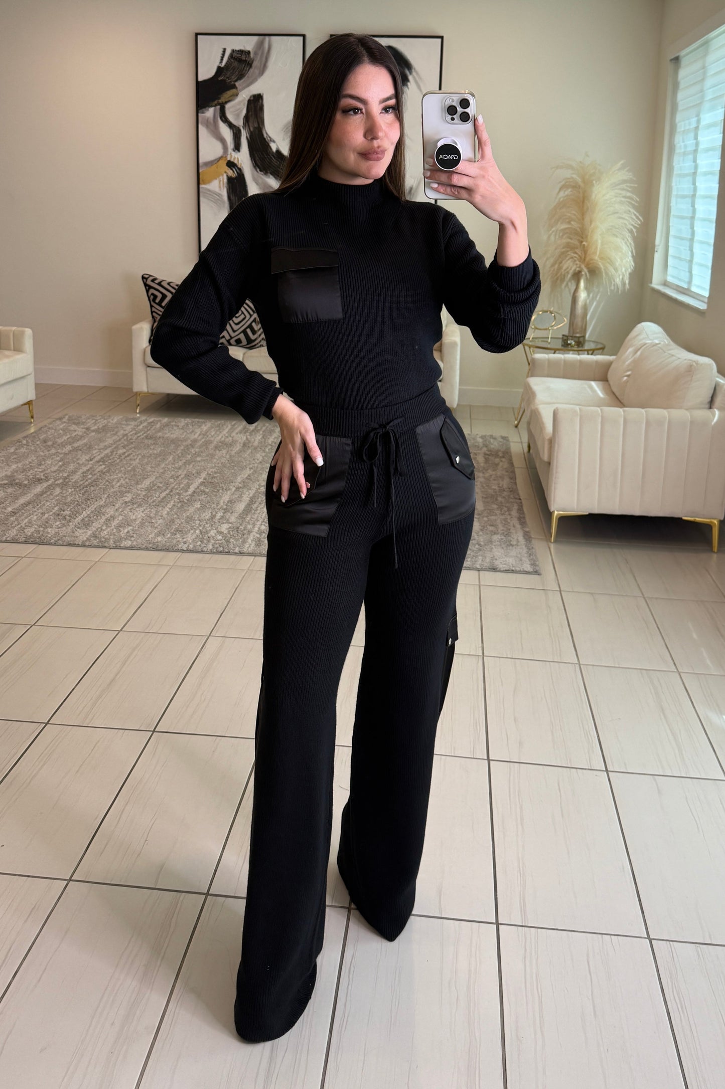 Enigma Nights Knit Pant Set