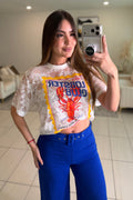 Lobster Club White Tshirt