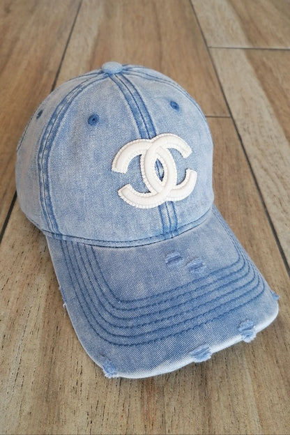 Iconic Chic Blue Denim Cap