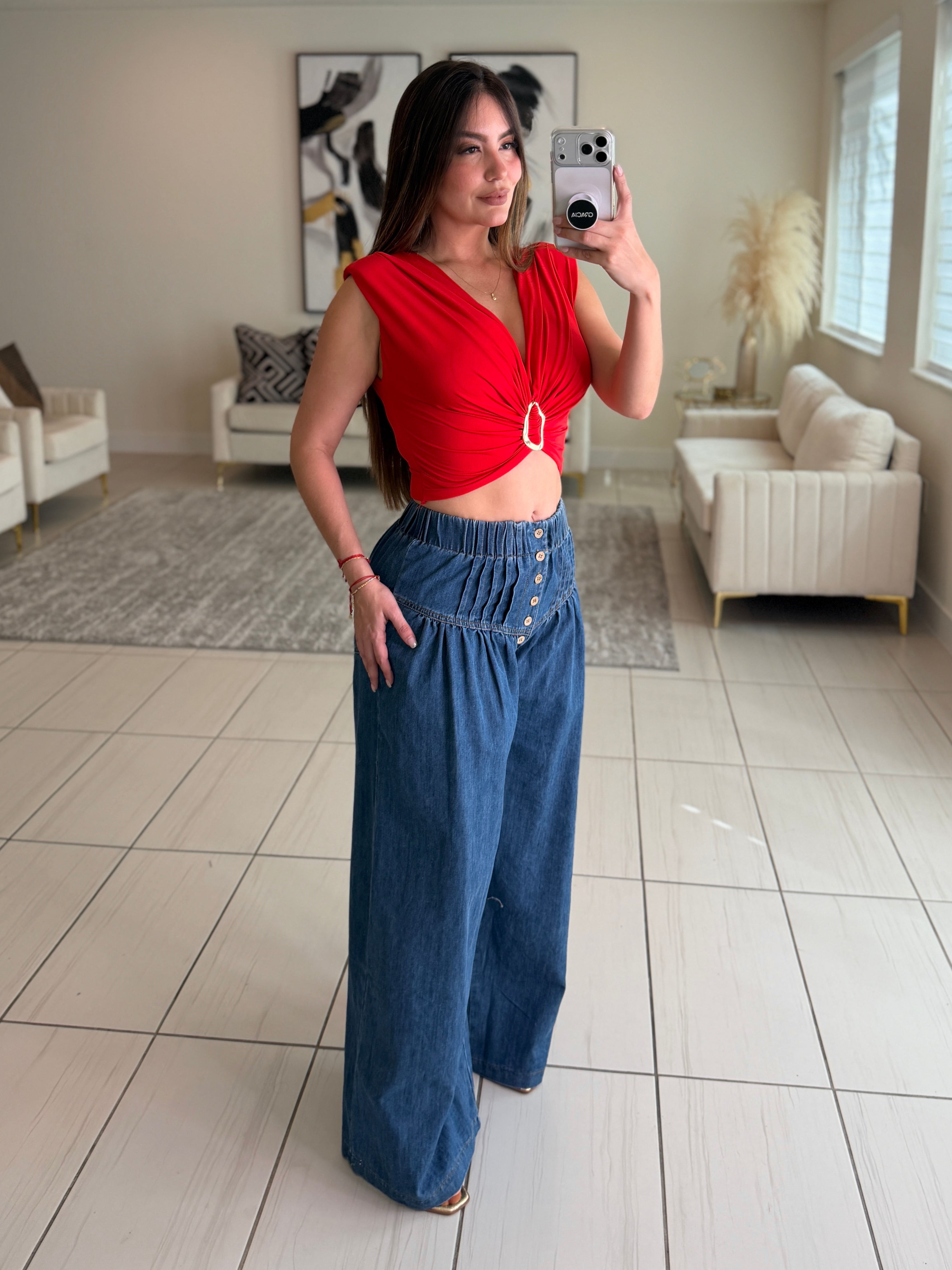 Angelic Twist Denim Pants