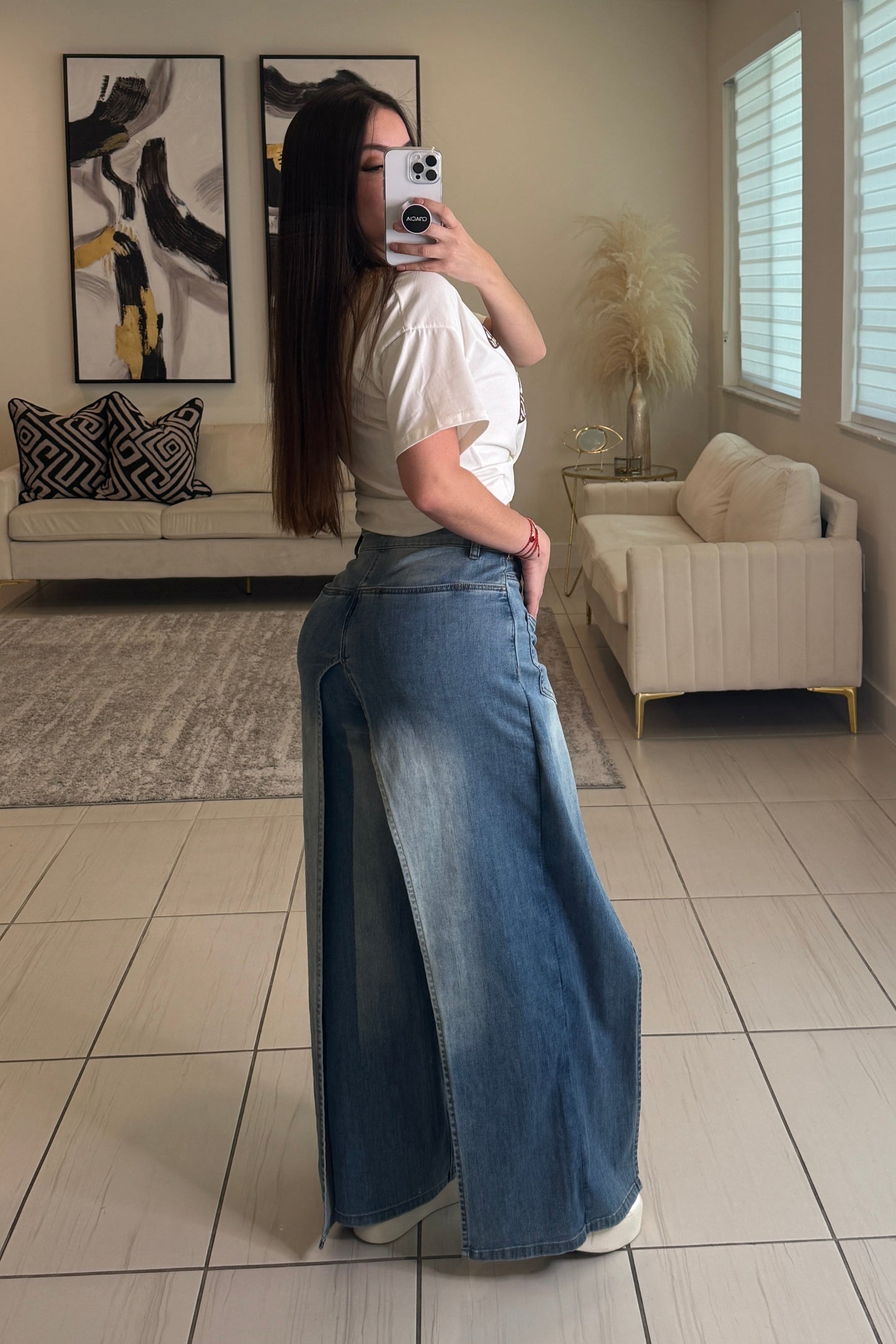 Empowered Feeling Denim Pants