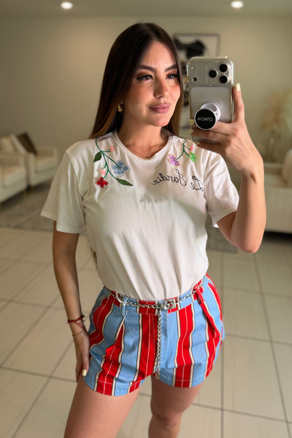 Le Jardin White Tshirt