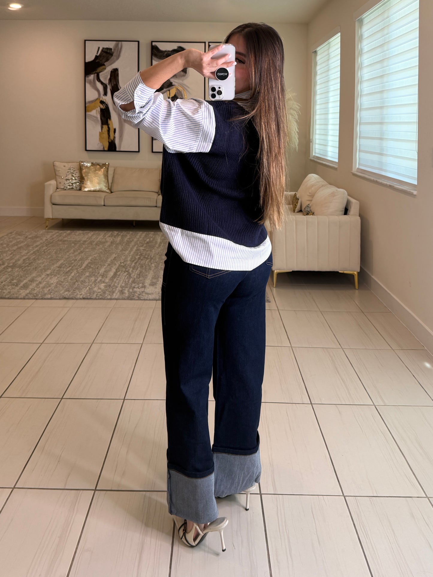 Femme Code Blue Denim Pants