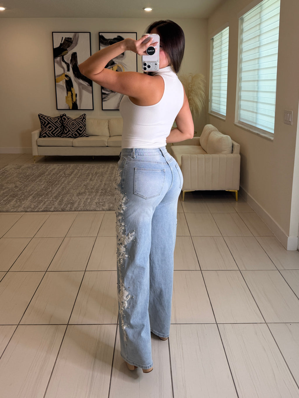 Glow Motion White Bodysuit