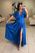 Positano Royal Blue Dress