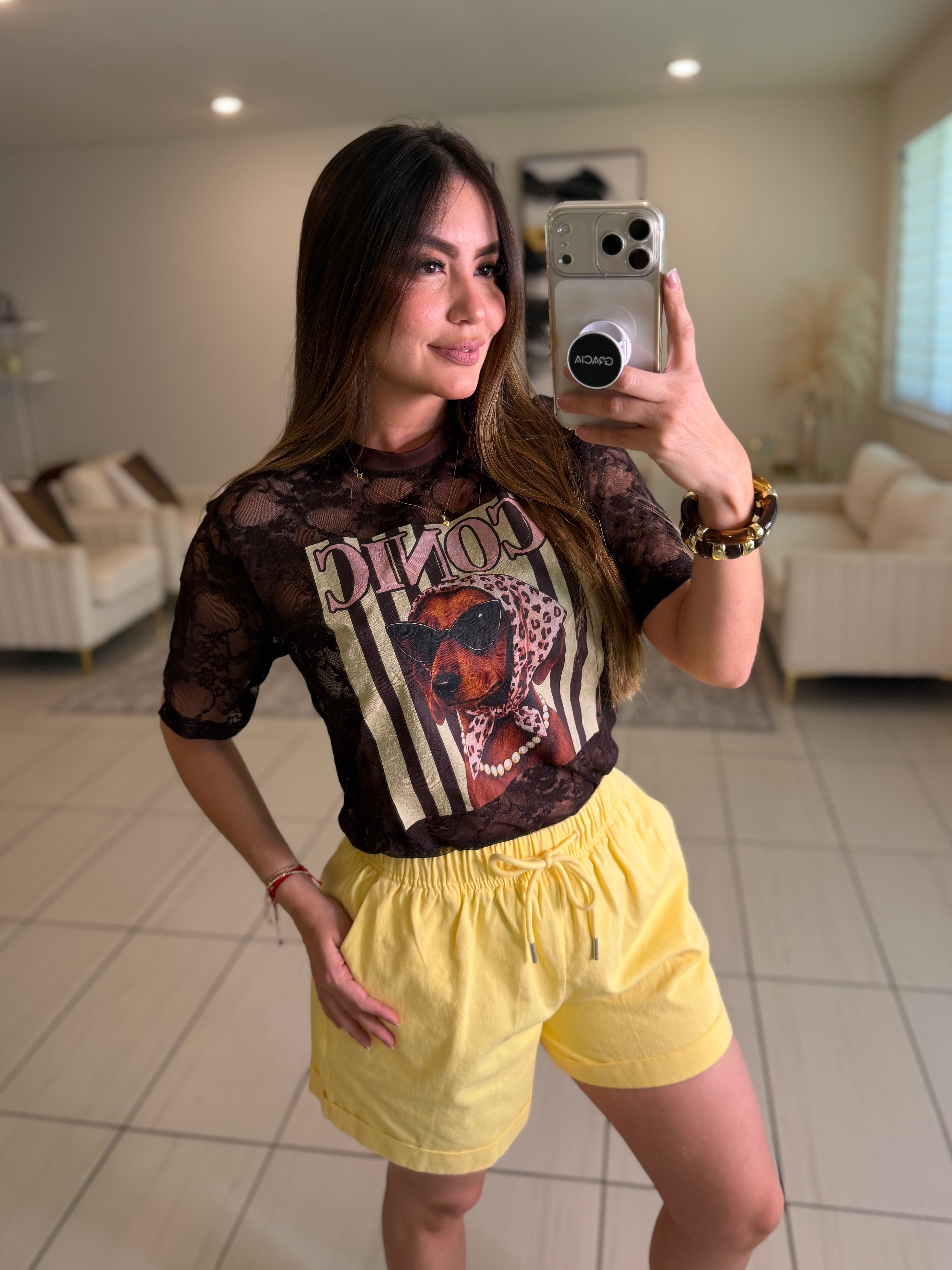 Iconic Puppy Brown Tshirt