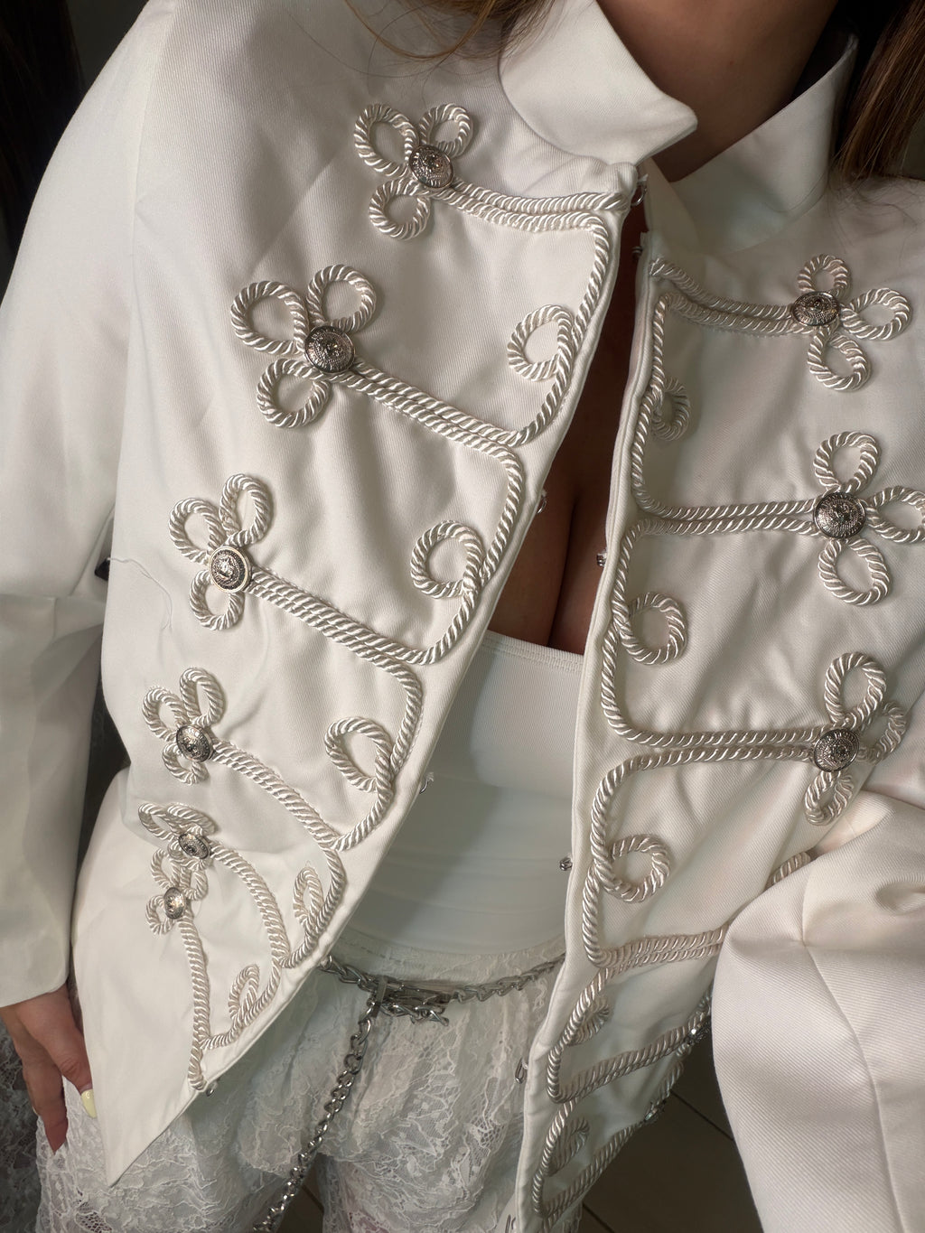 Napoleon White Blazer