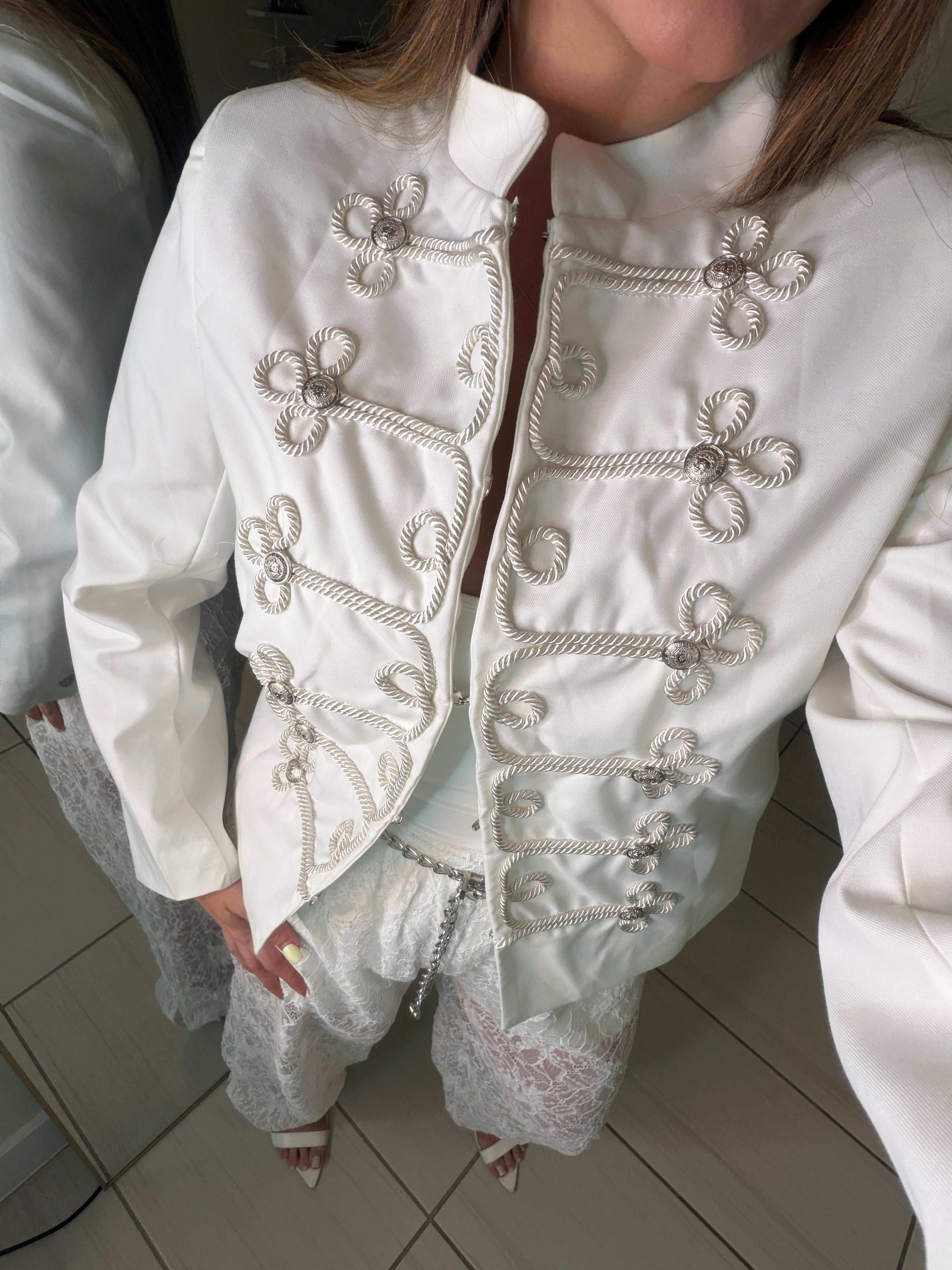 Napoleon White Blazer