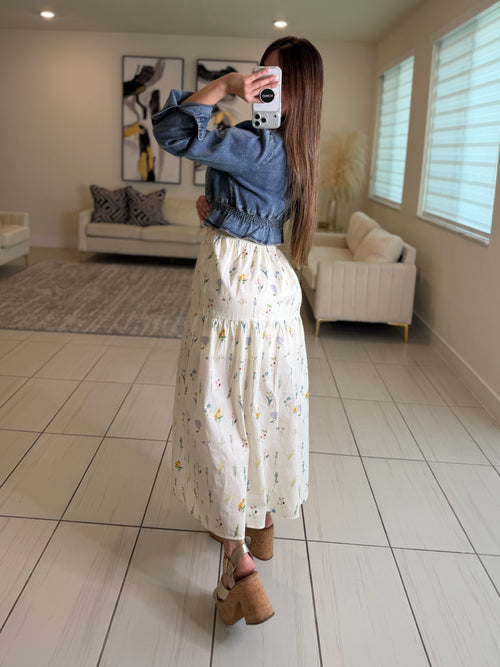 Luxe Horizon Blue Denim Jacket