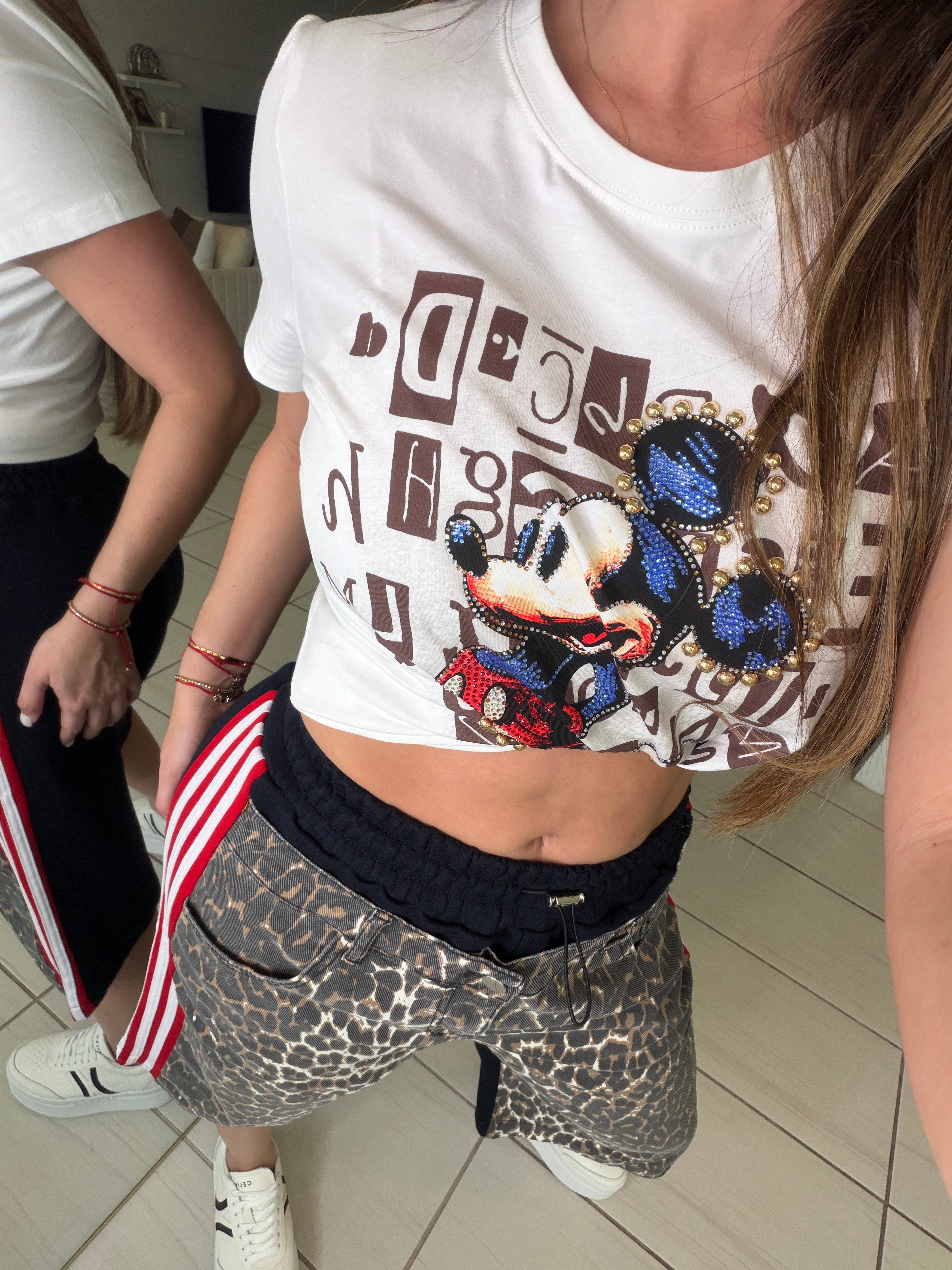 Wild Leopard Red Stripes Shorts