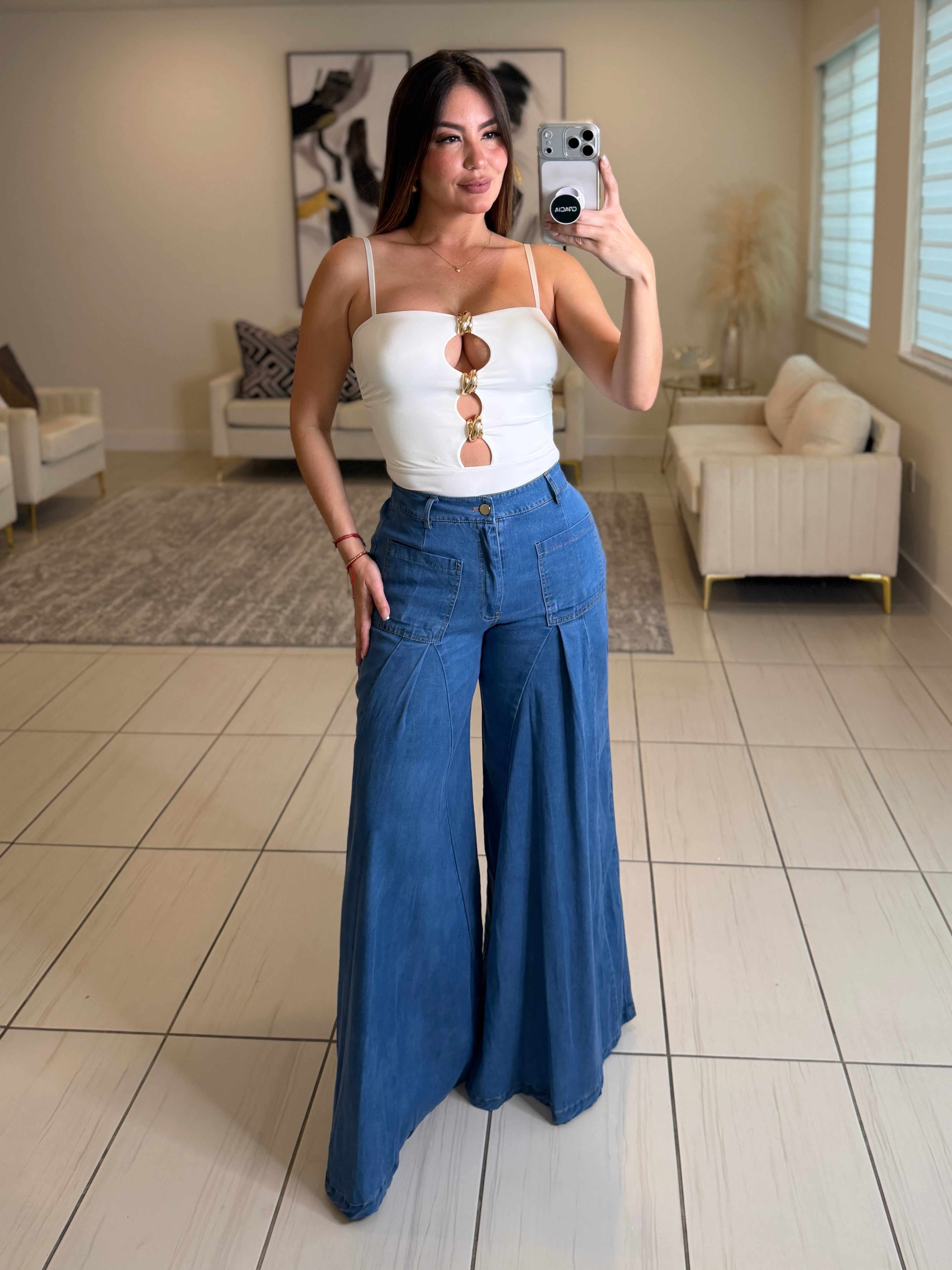 Iconic Flare Soft Denim Pants