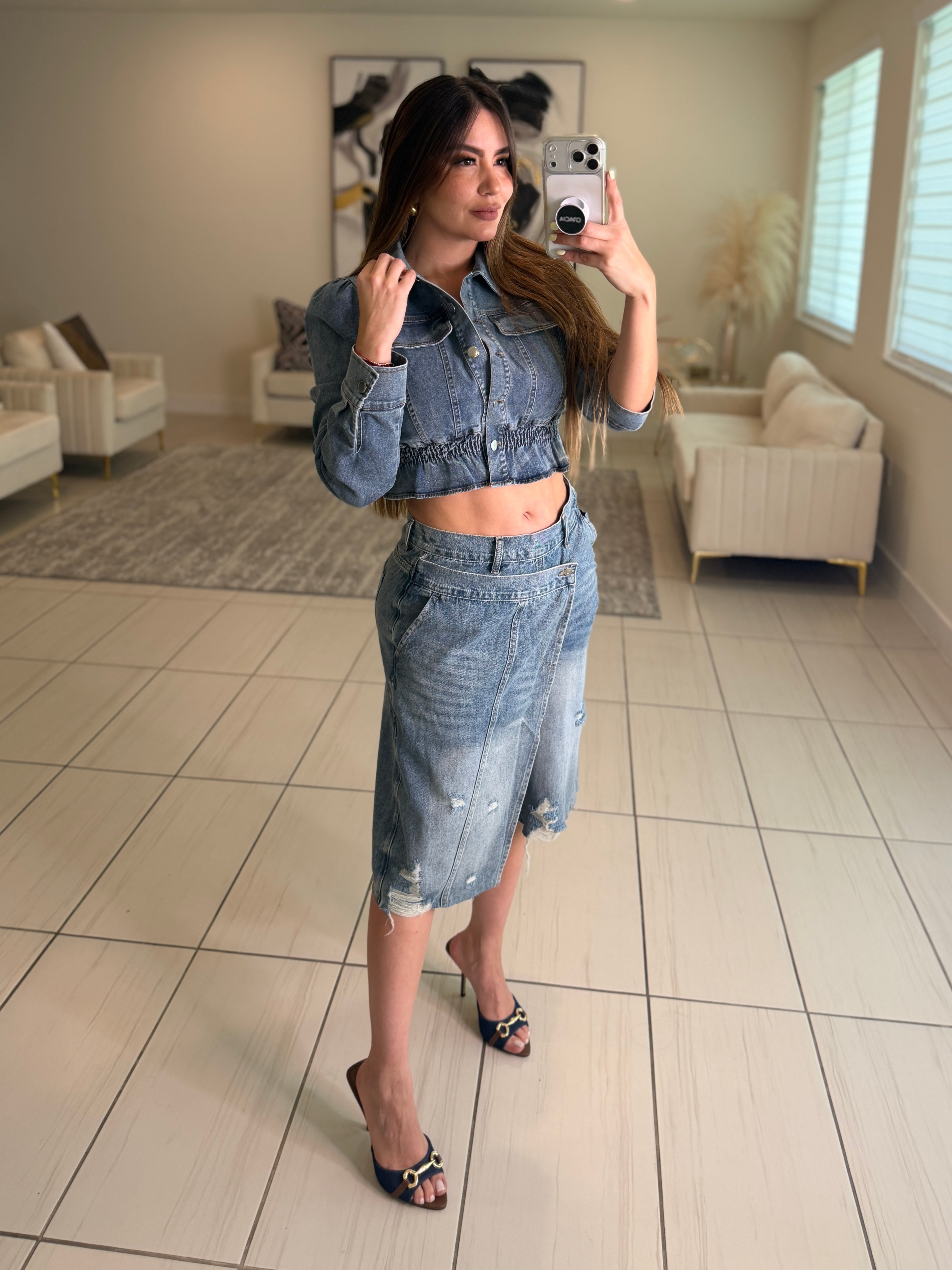 Modern Edge Denim Short