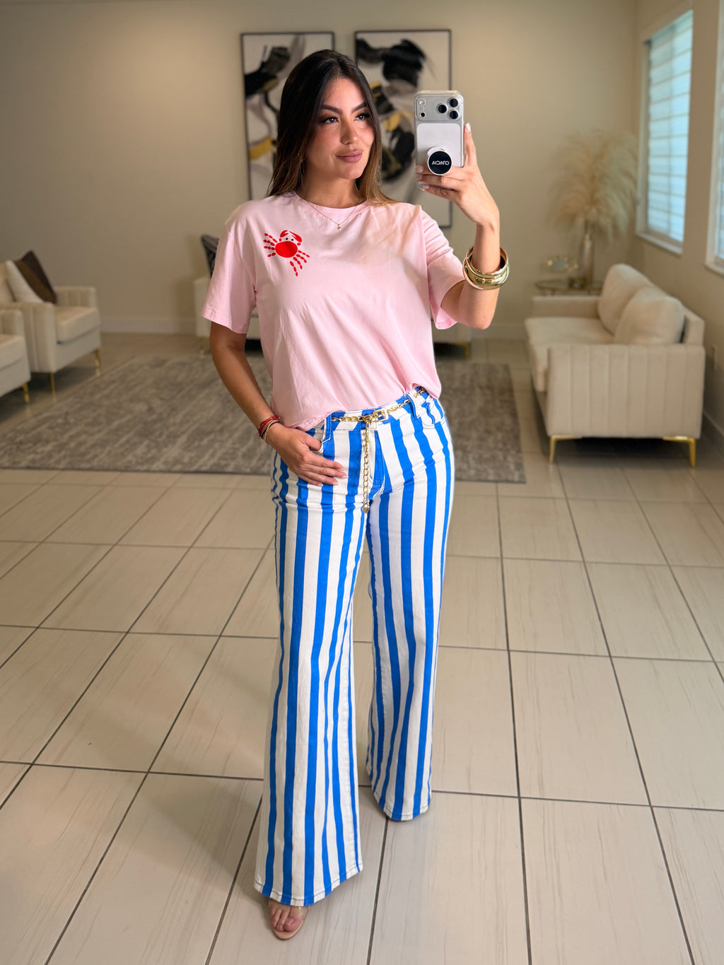 French Coast Crab Pink Tshirt