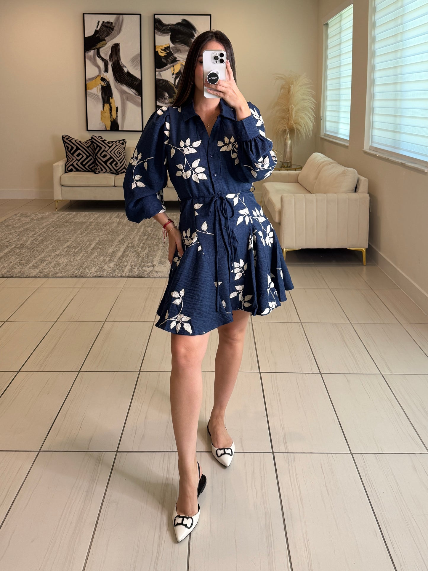 Power Stance Navy Blue Dress