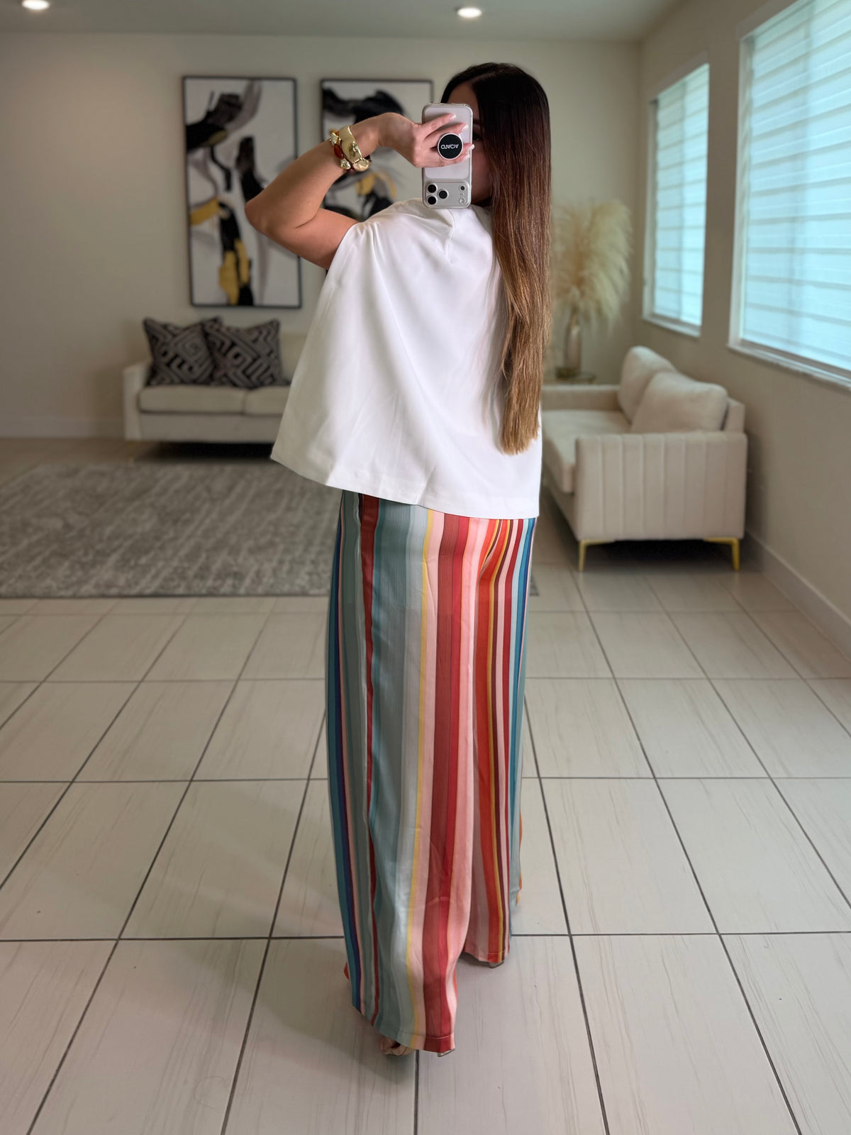 Cascading Cape White Blazer
