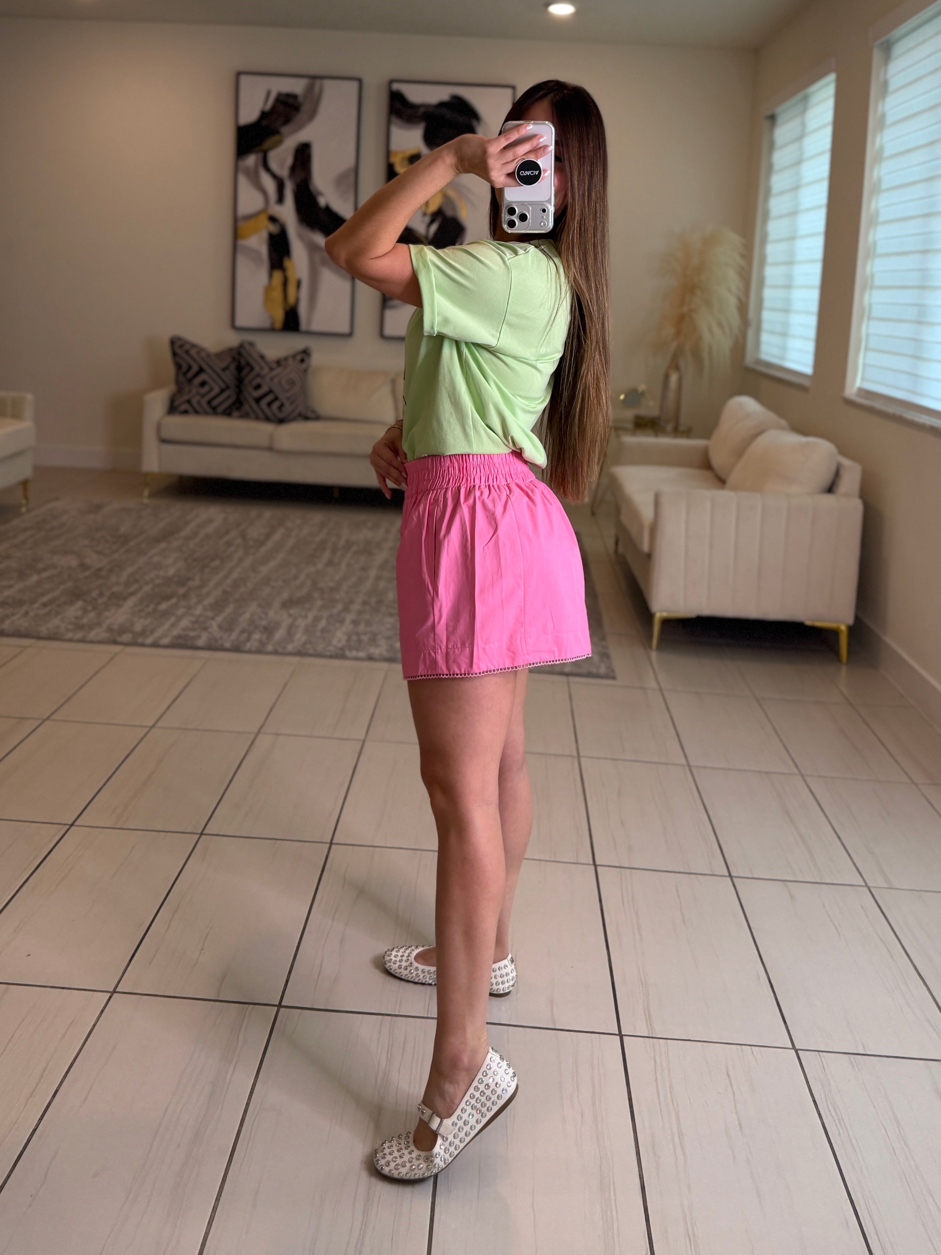 Divine Flare Pink Shorts