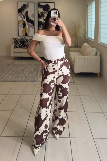 Chic Bandeau Neck White Top