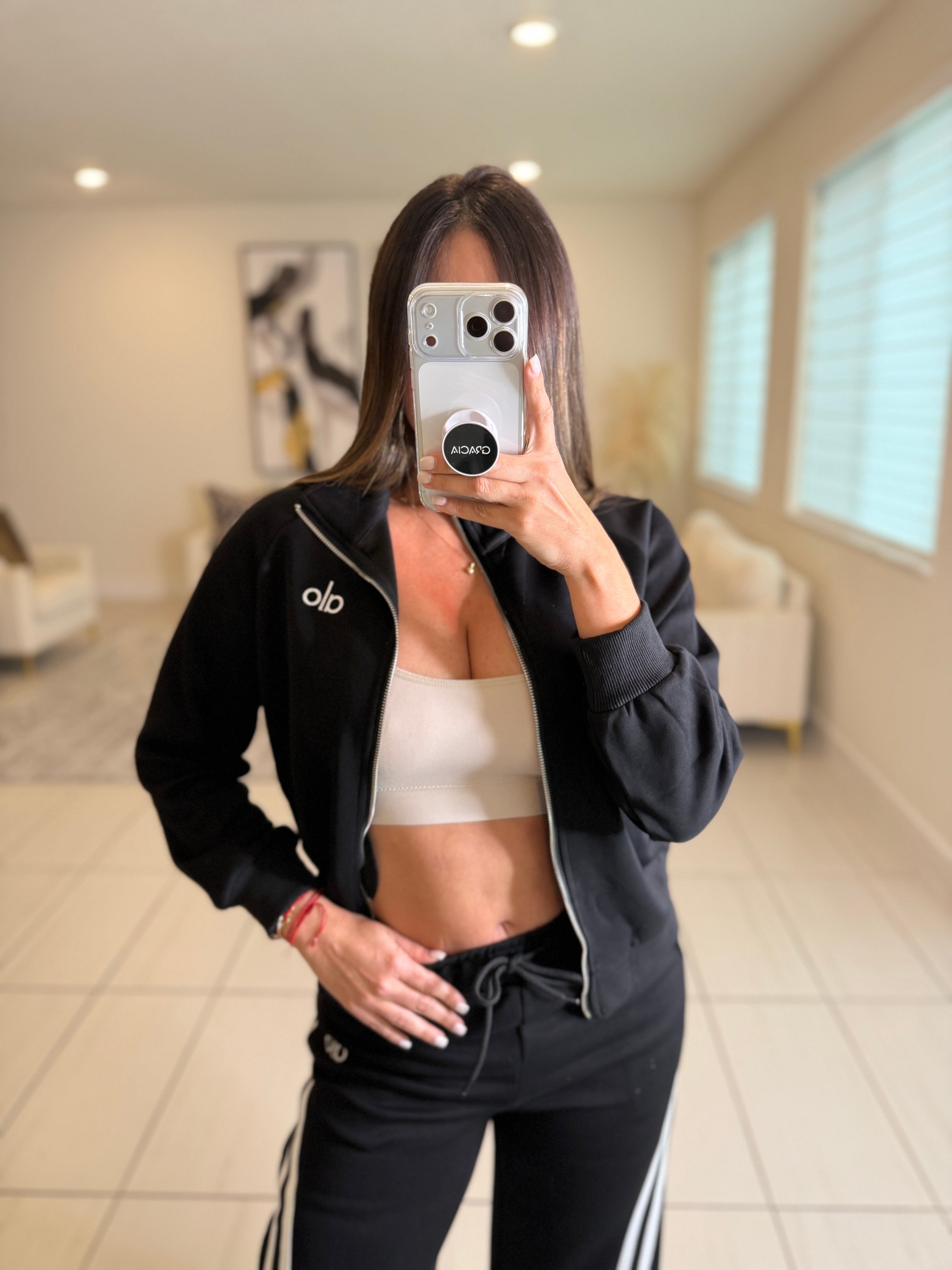 Stripes Halo Black Pant Set