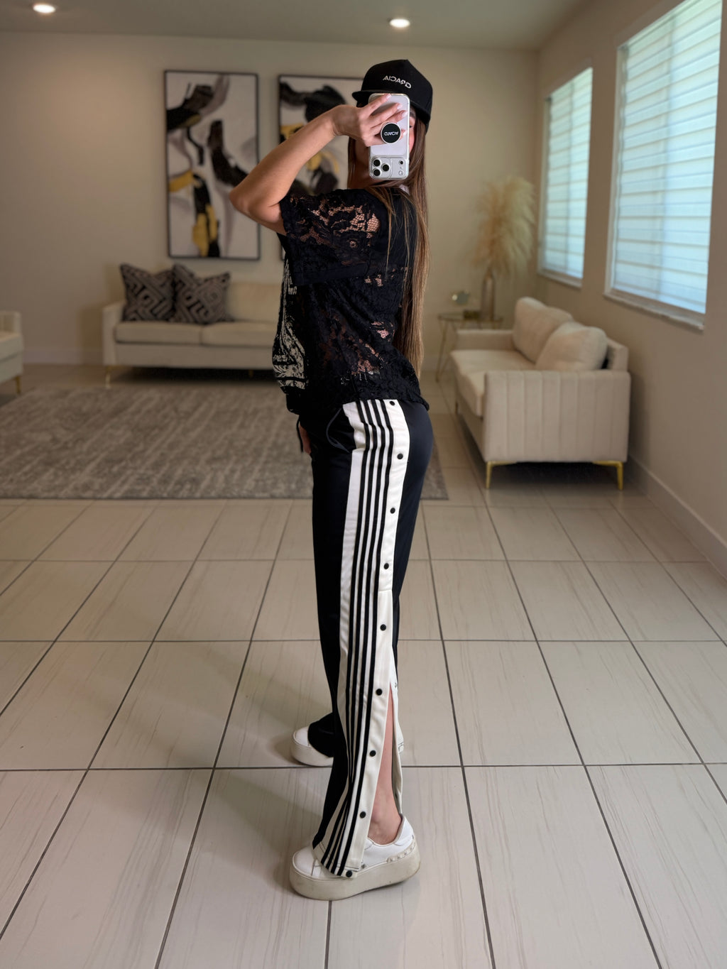 Sporty Chic Black Comfy Pant Set