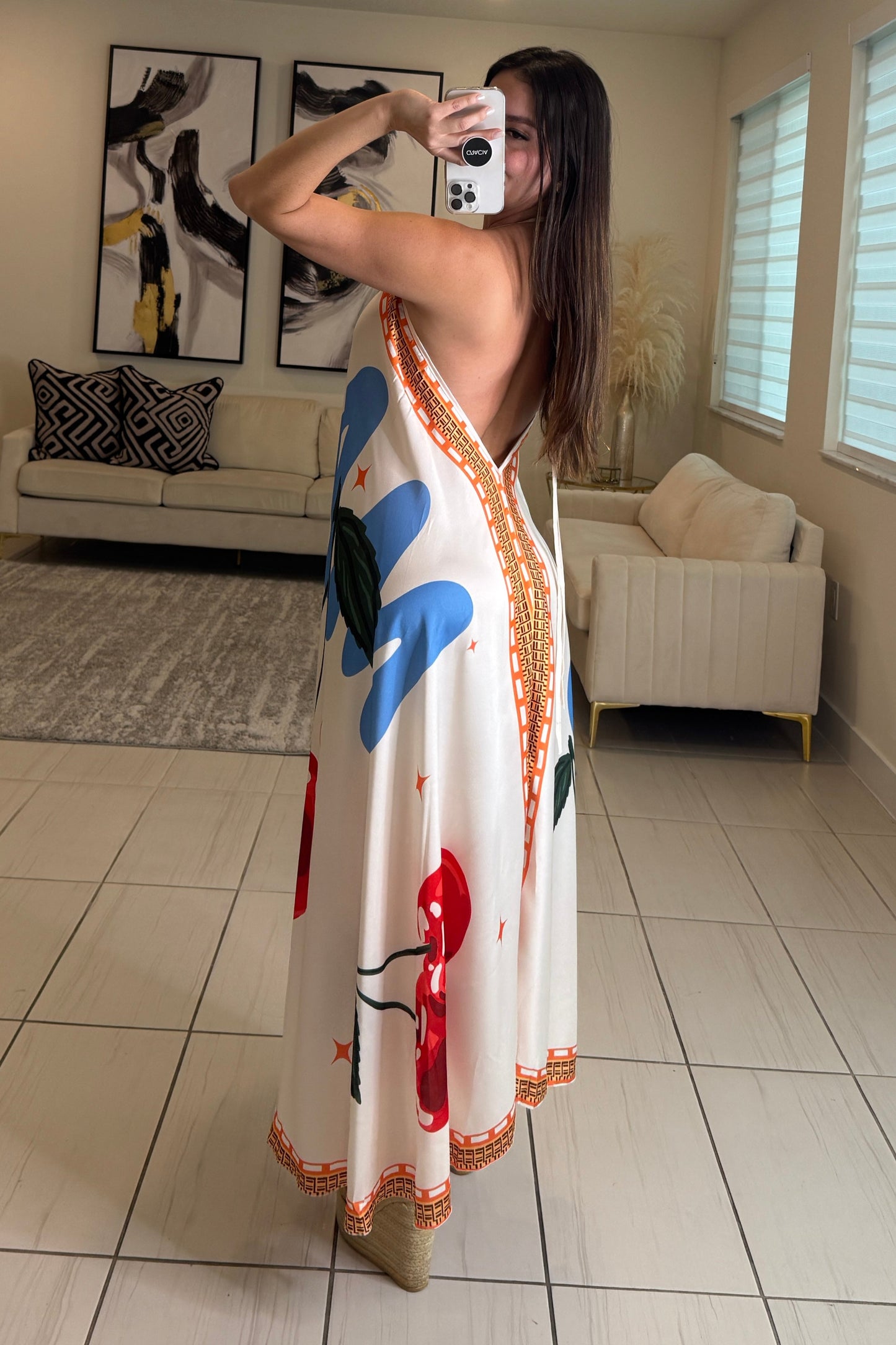 Beachside Cherries Maxi Dress
