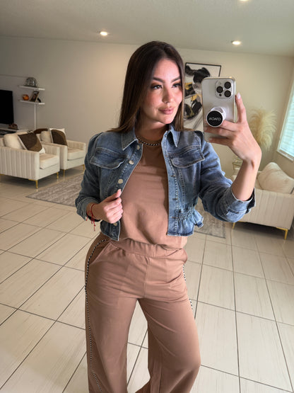 Iconic Muse Khaki Pant Set