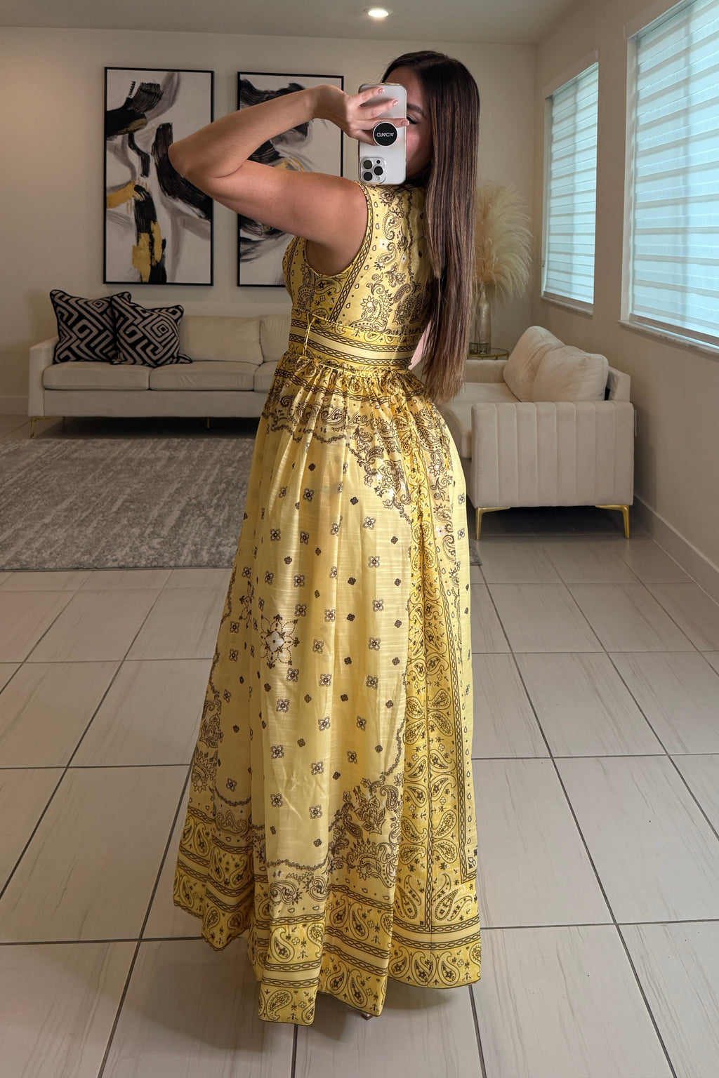 Enchanted Yellow Maxi Dress