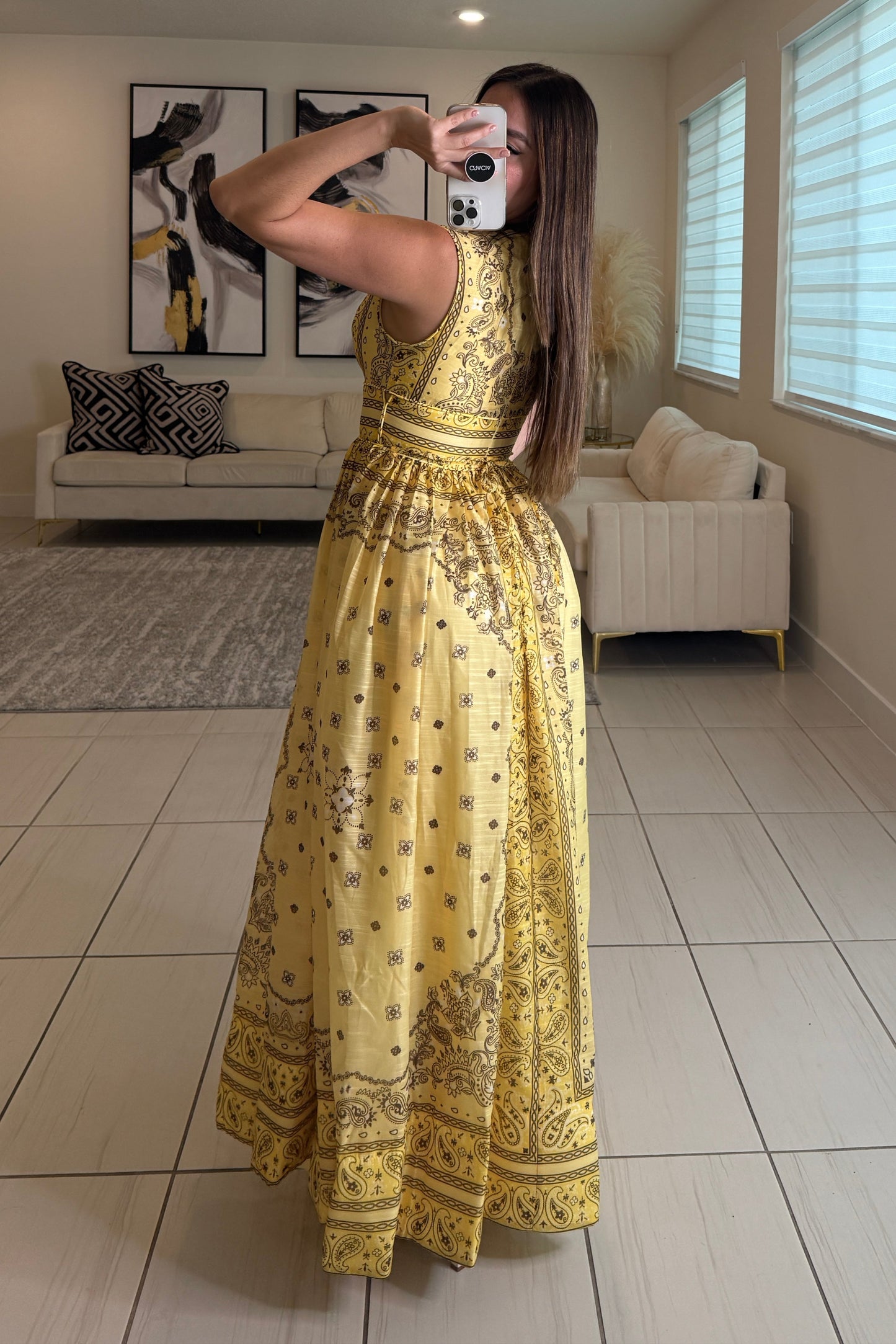 Enchanted Yellow Maxi Dress