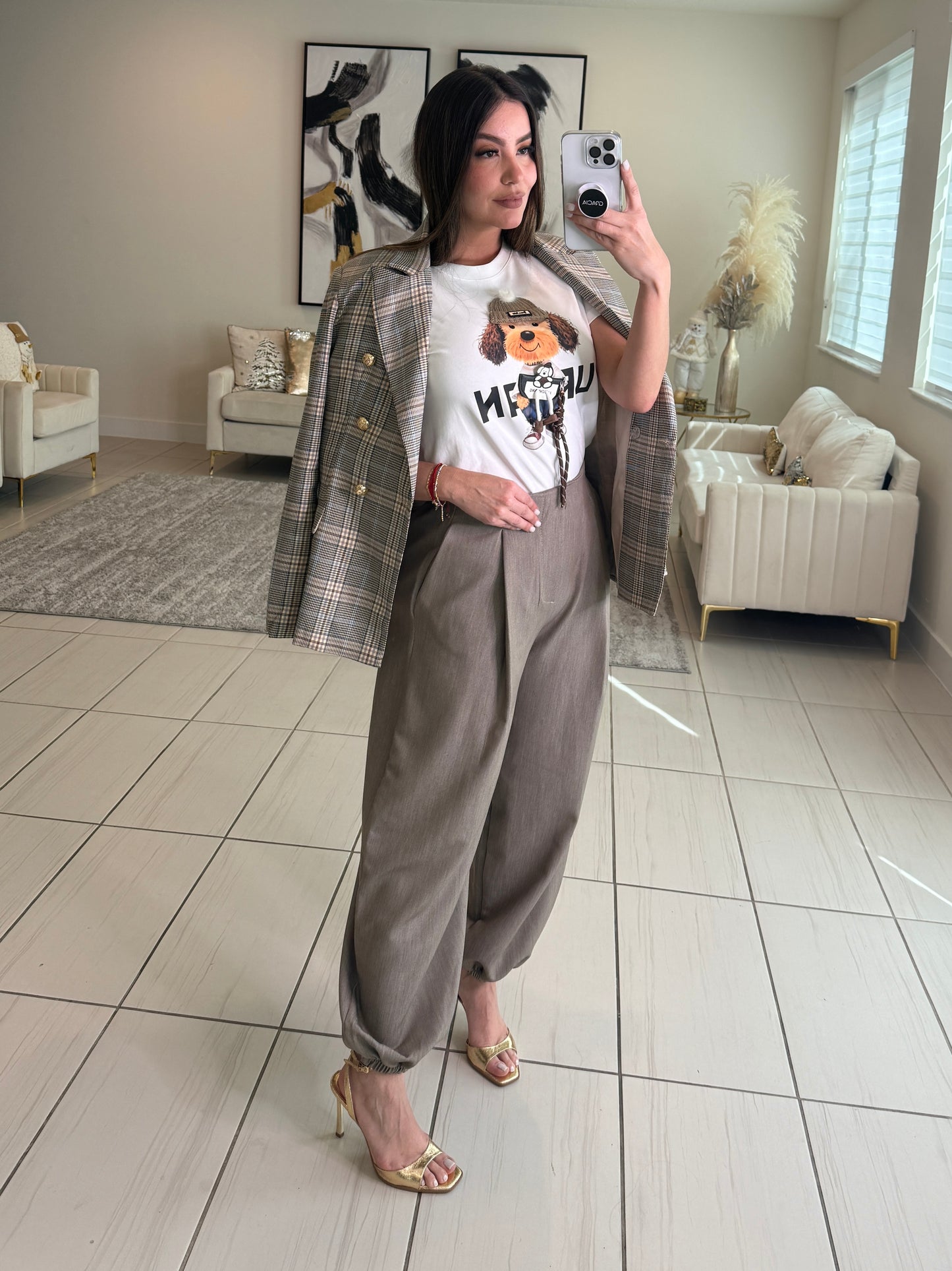 Elite Standard Plaid Blazer