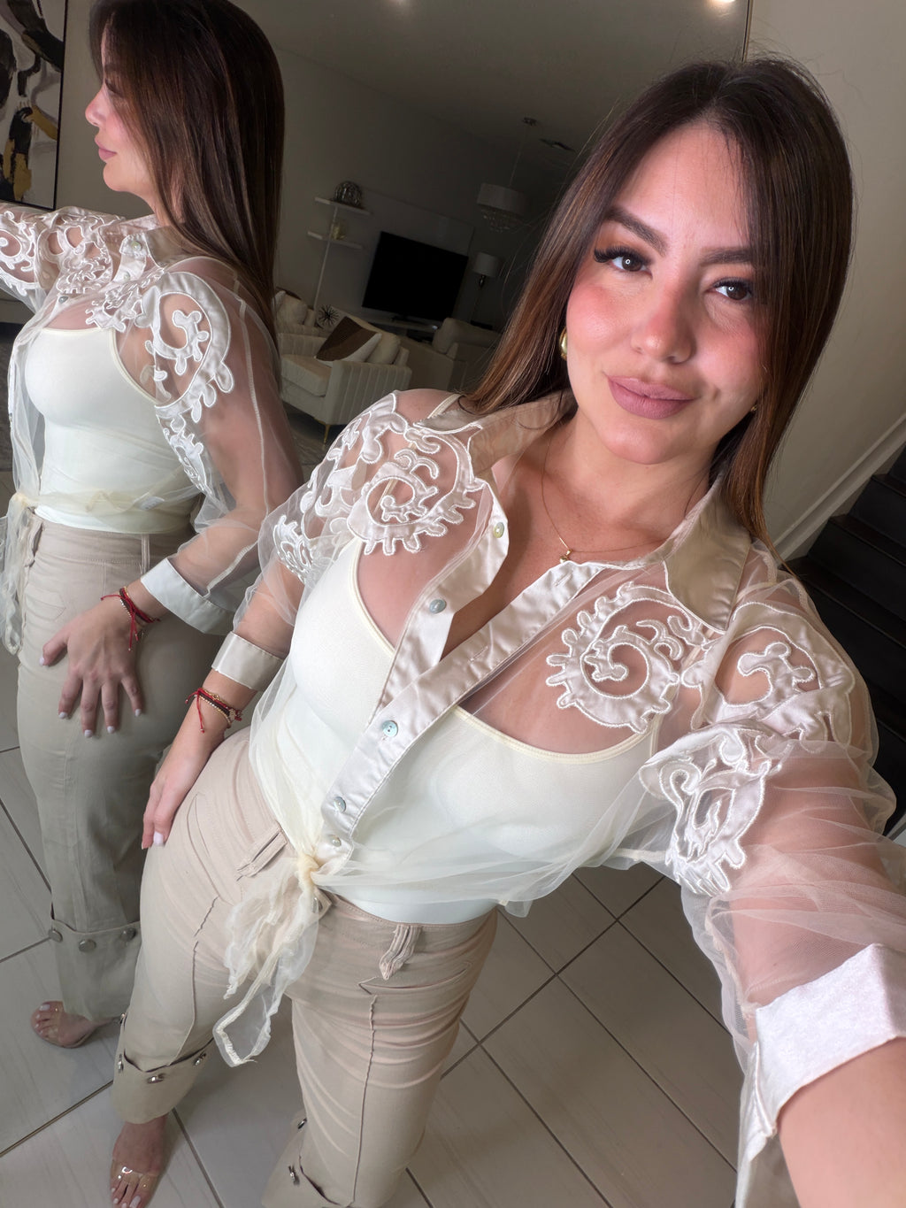 Let Me Adore You Beige Shirt