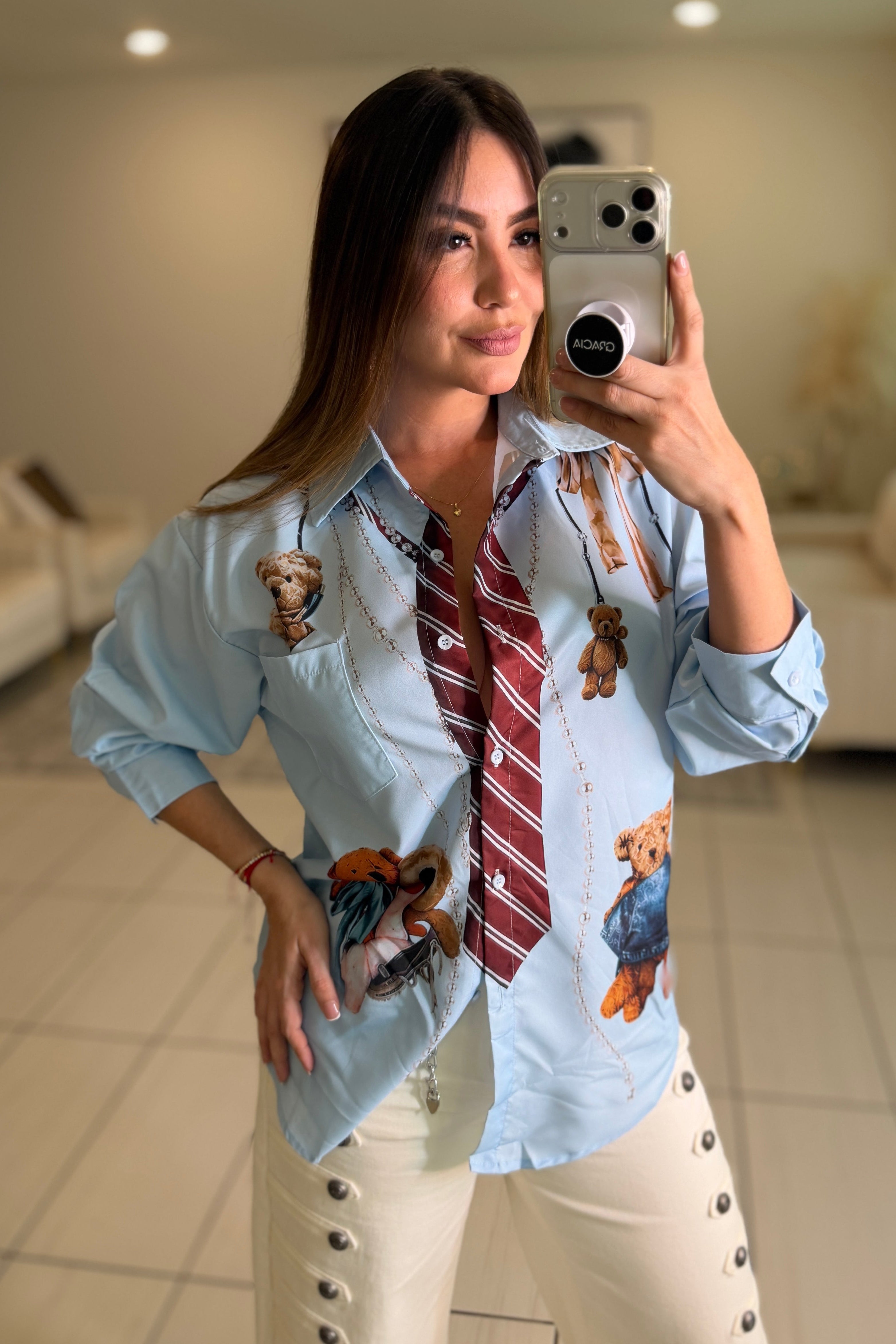 Bear Muse Blue Shirt