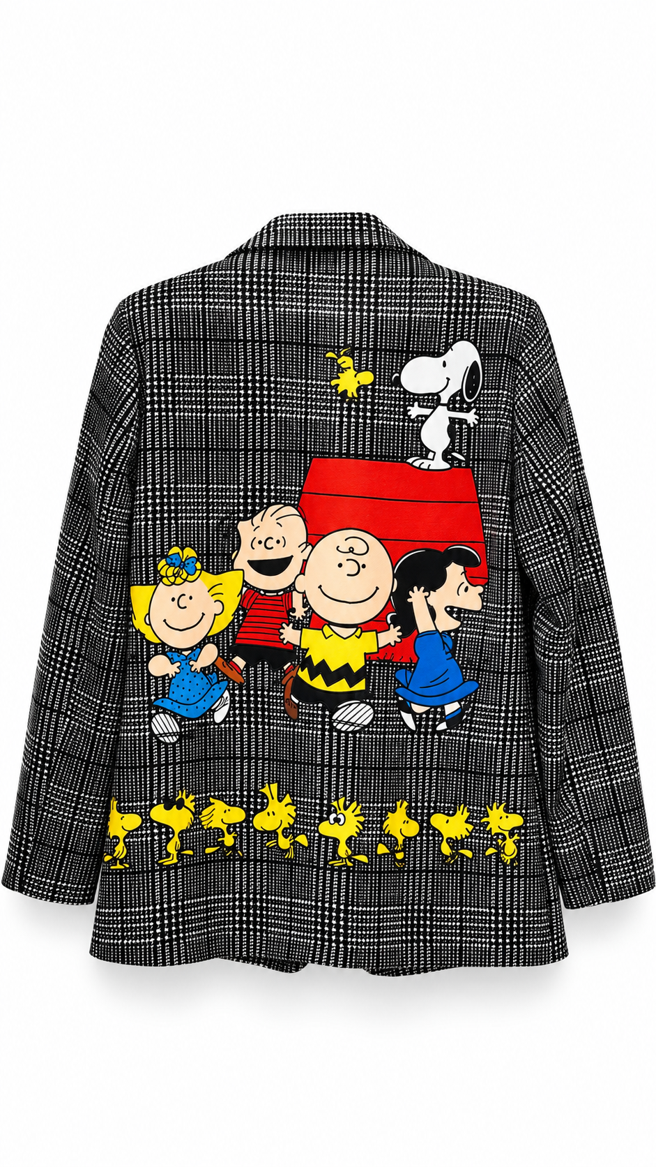 Plaid Couture Graphic Blazer