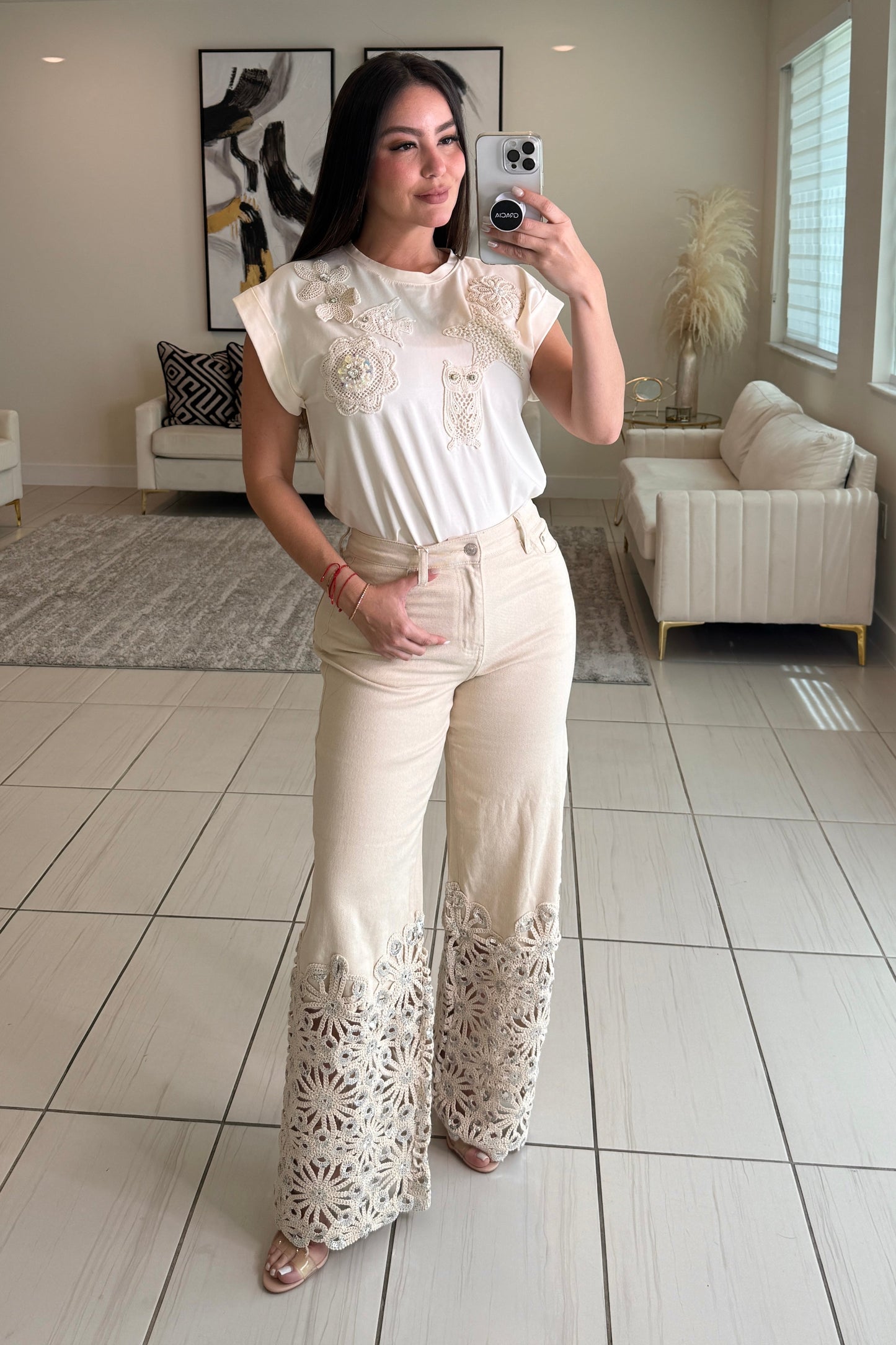 Goddess Tide Beige Top