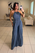 Irresistible Intentions Denim Jumpsuit