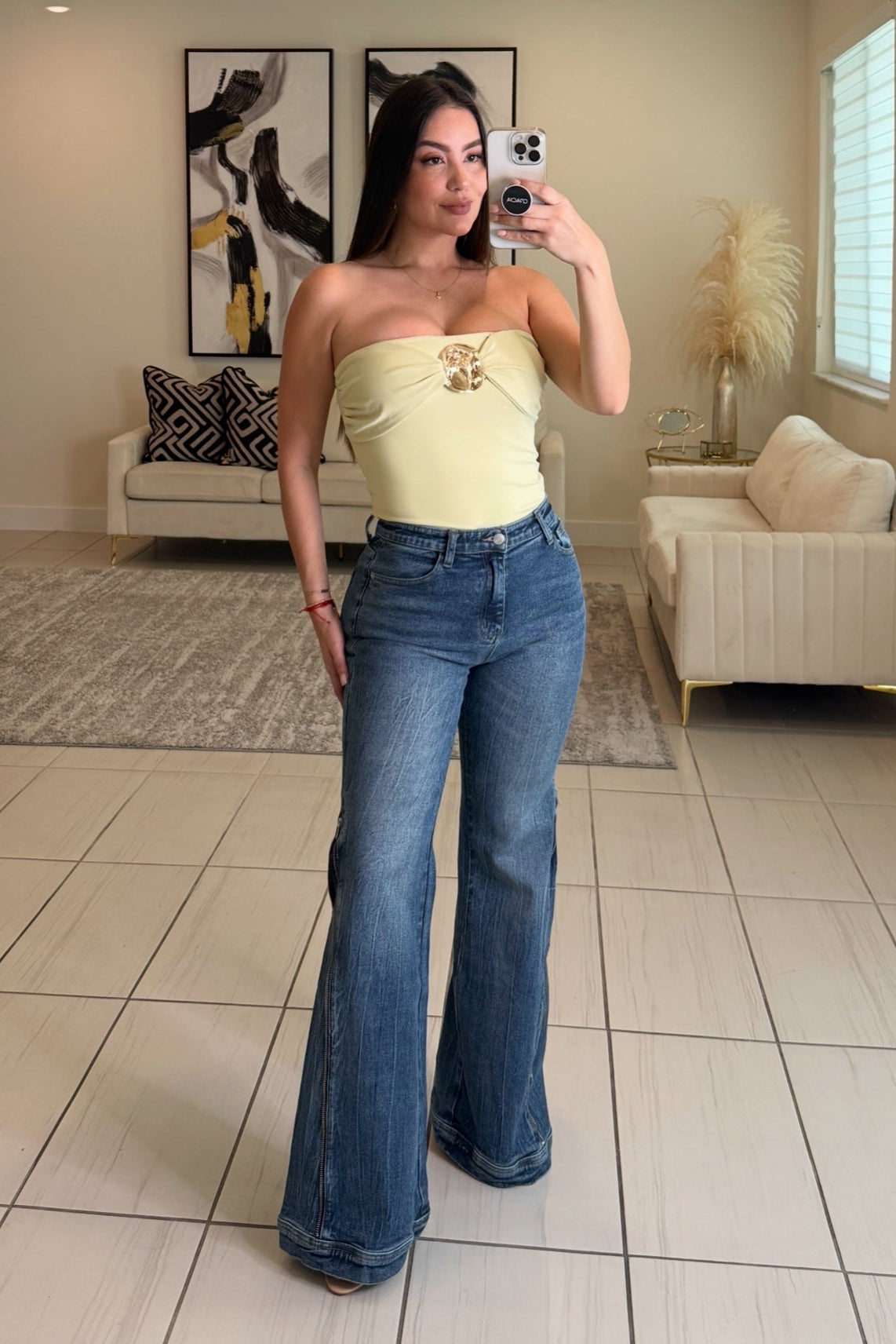Crazy Zipper Denim Pants