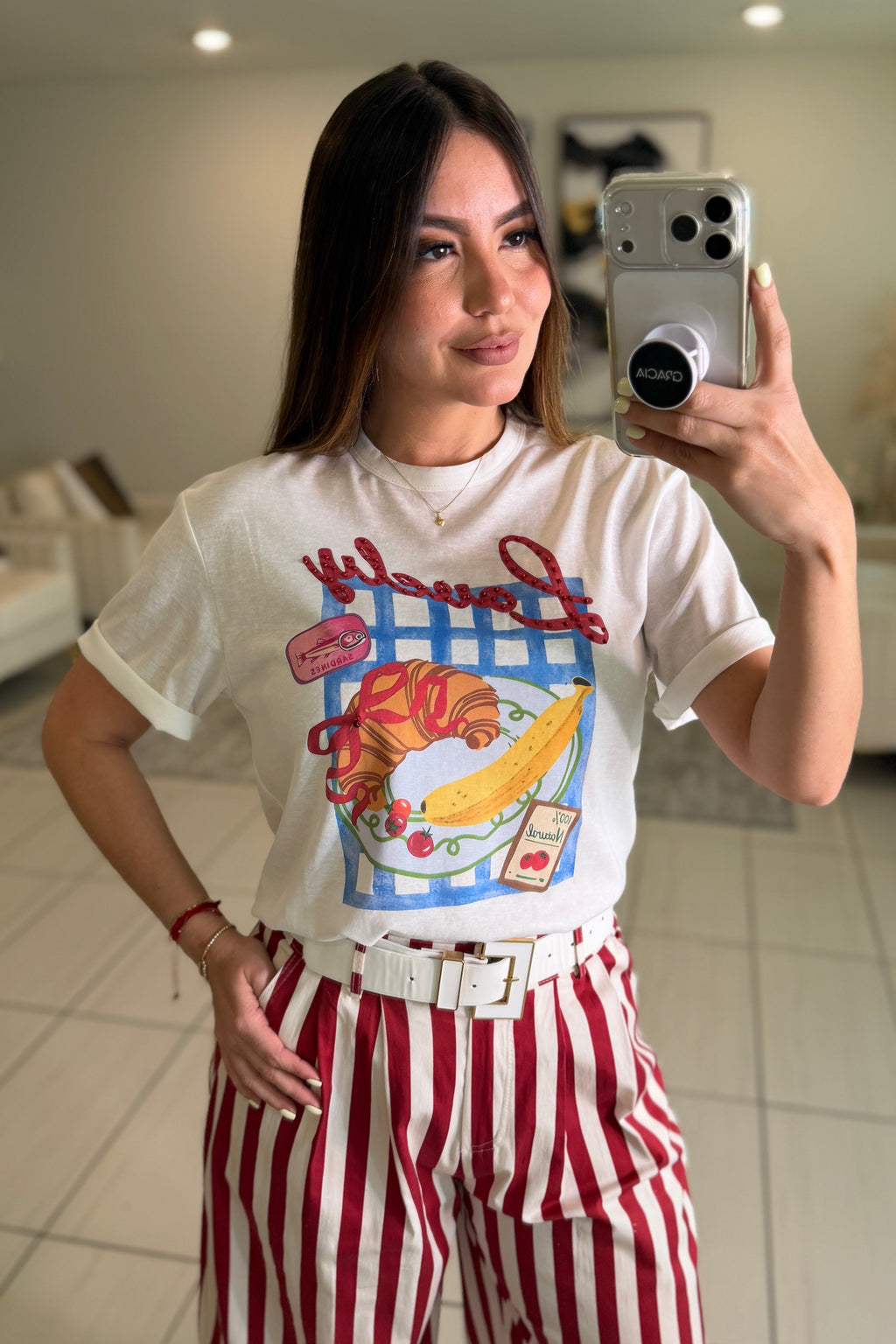 Lovely Cooked White Tshirt