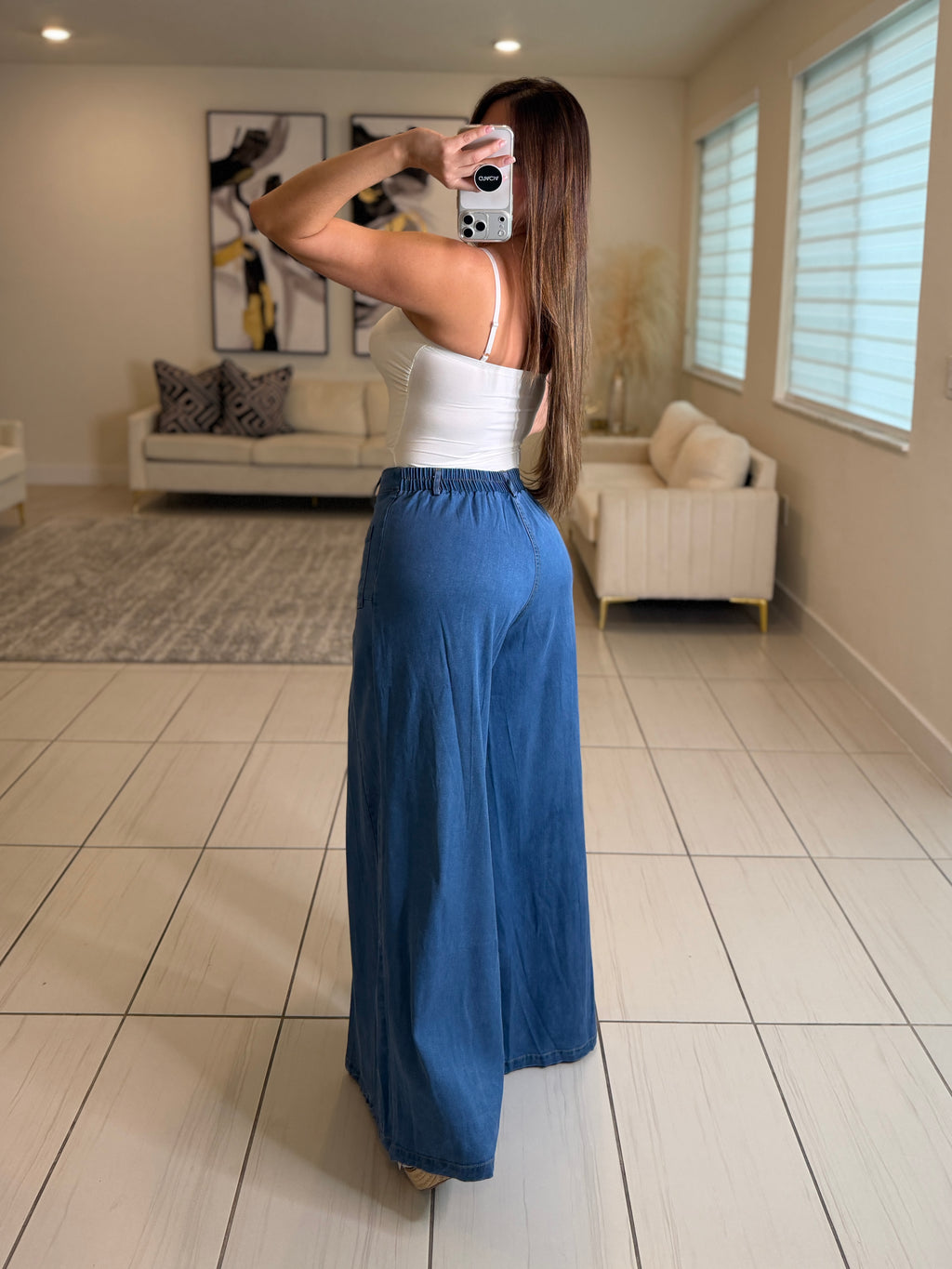 Iconic Flare Soft Denim Pants