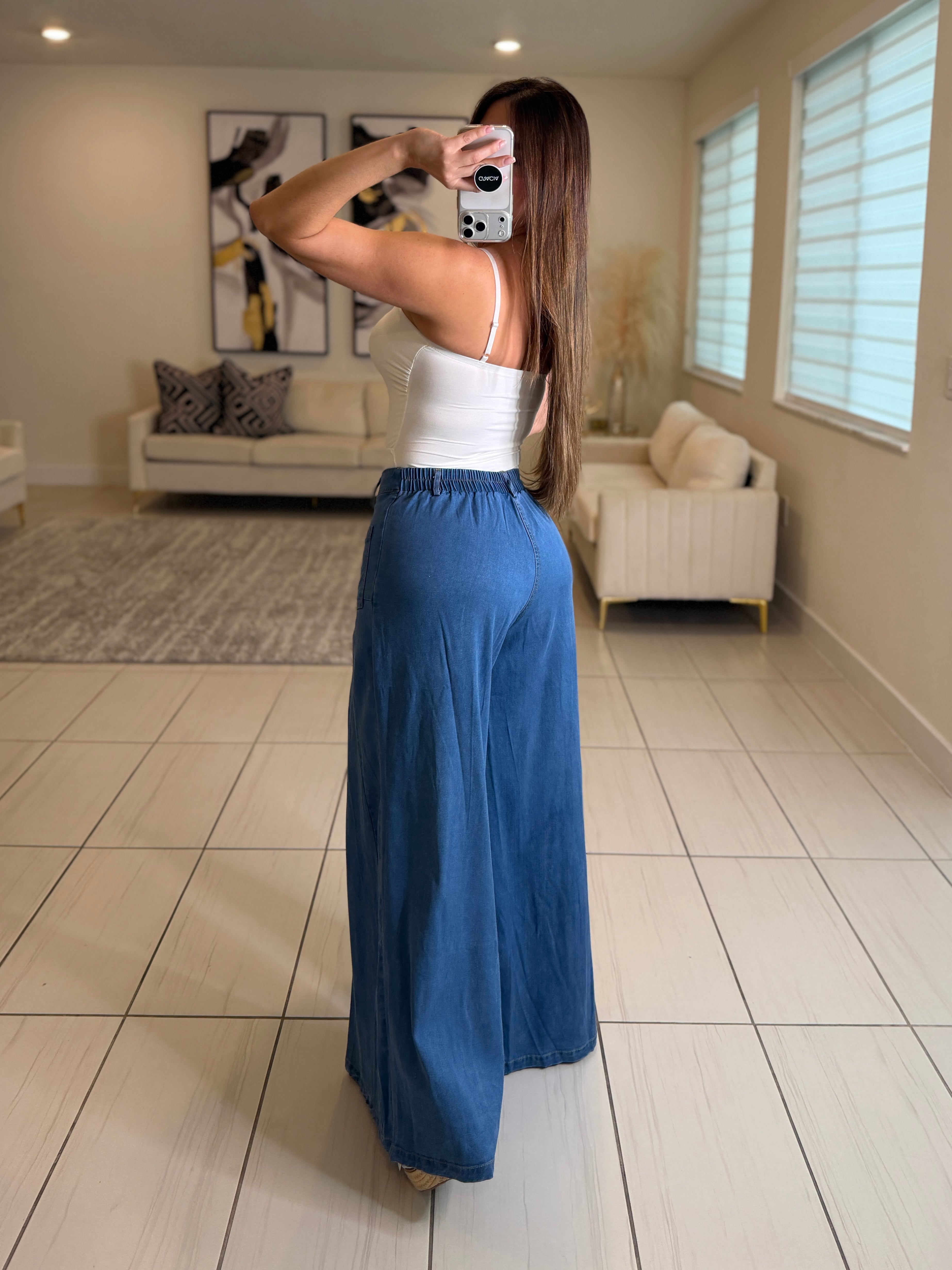 Iconic Flare Soft Denim Pants