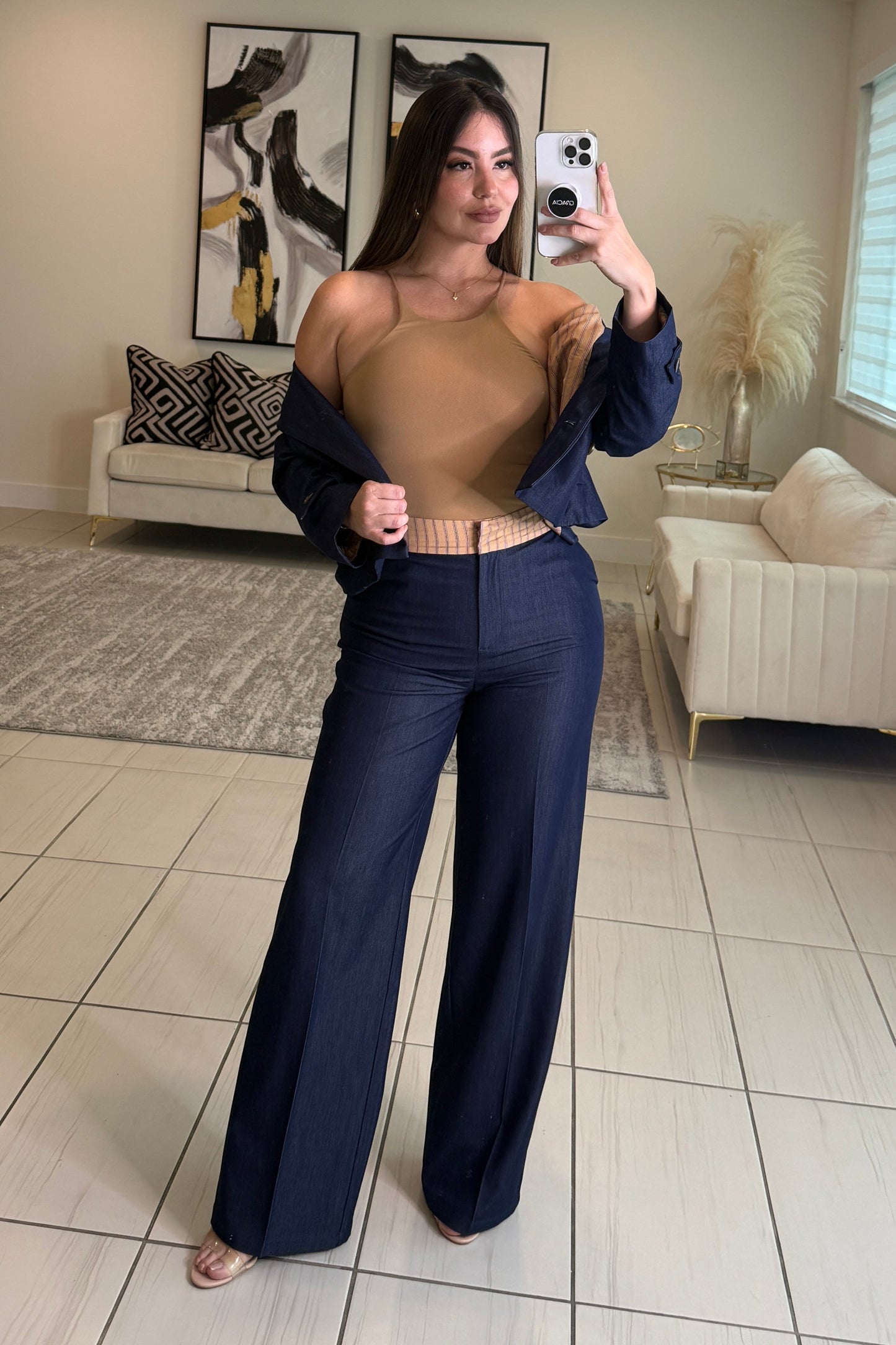 Vanguard Edge Navy Blue Pant Set