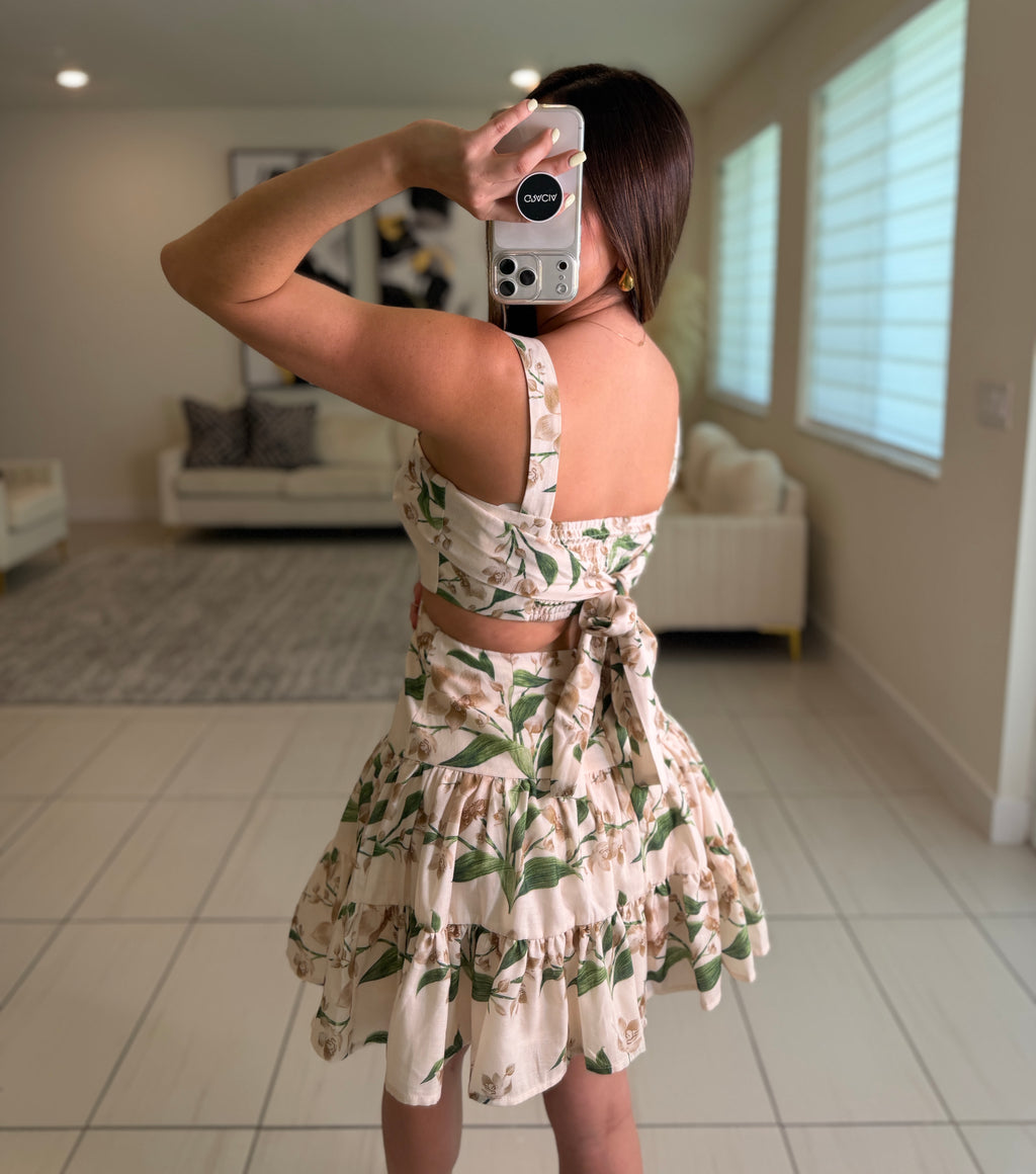 Romantic Haven Beige Dress