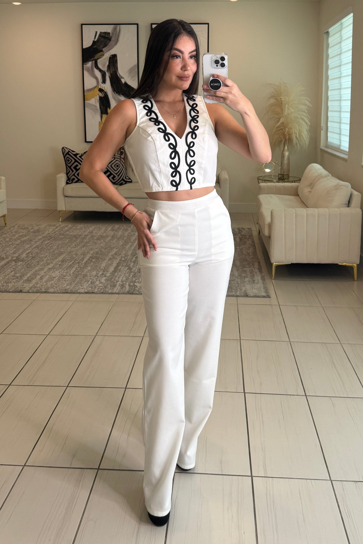 ChicAvenue White Pant Set