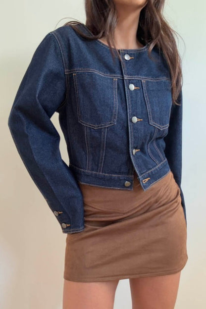 Power Poise Dark Denim Jacket