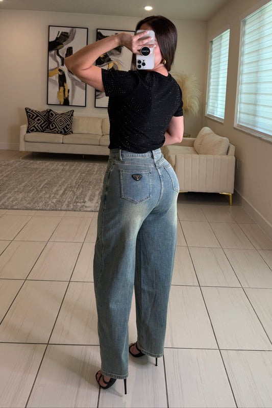 Iconic Barrel Denim Pants