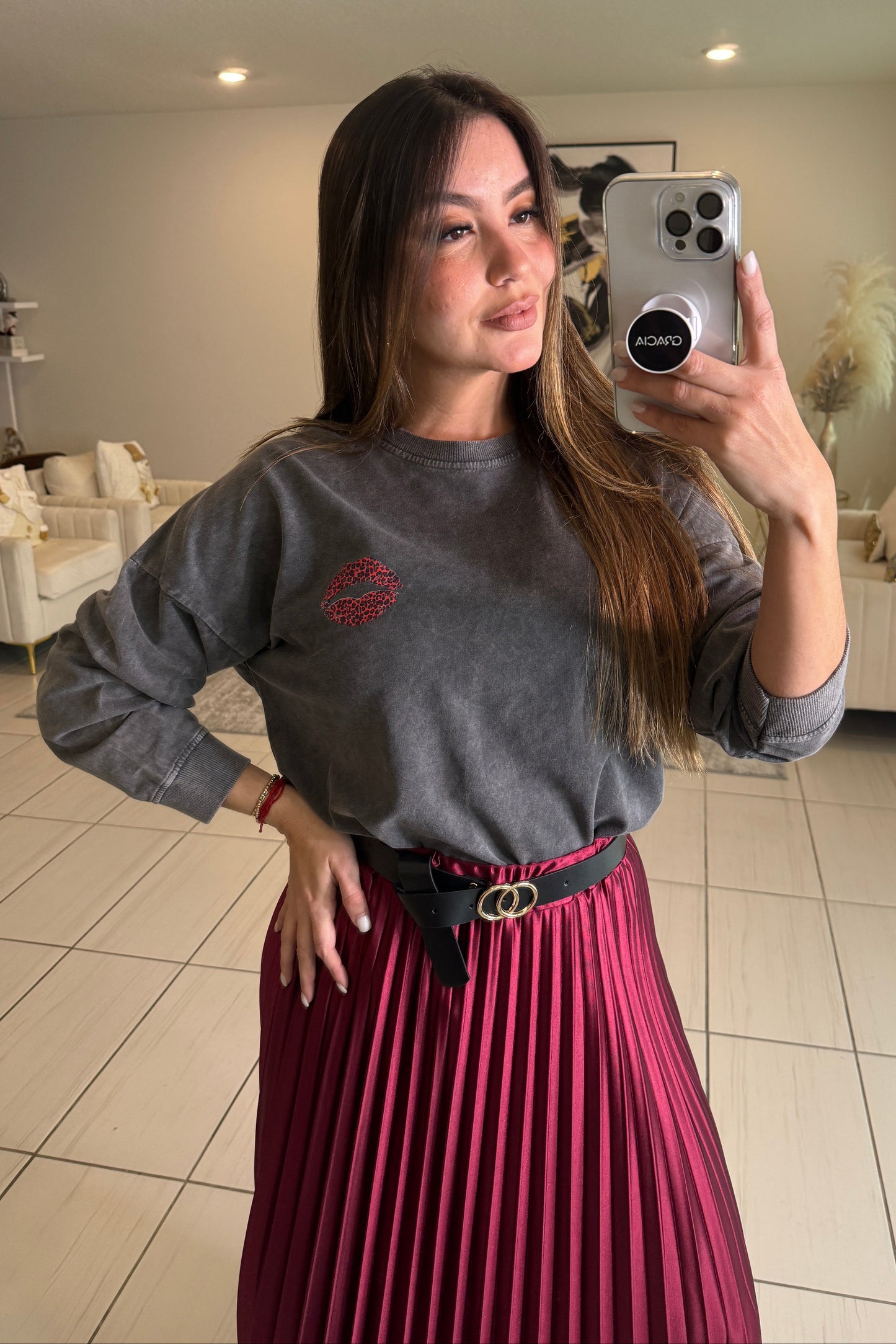 Wild Love Grey Sweater