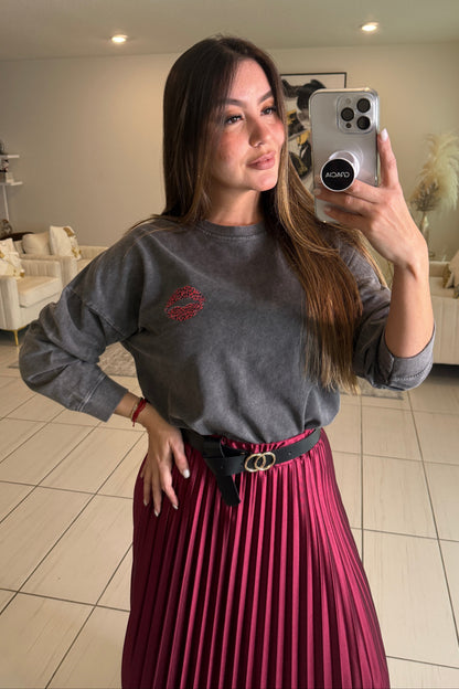 Wild Love Grey Sweater