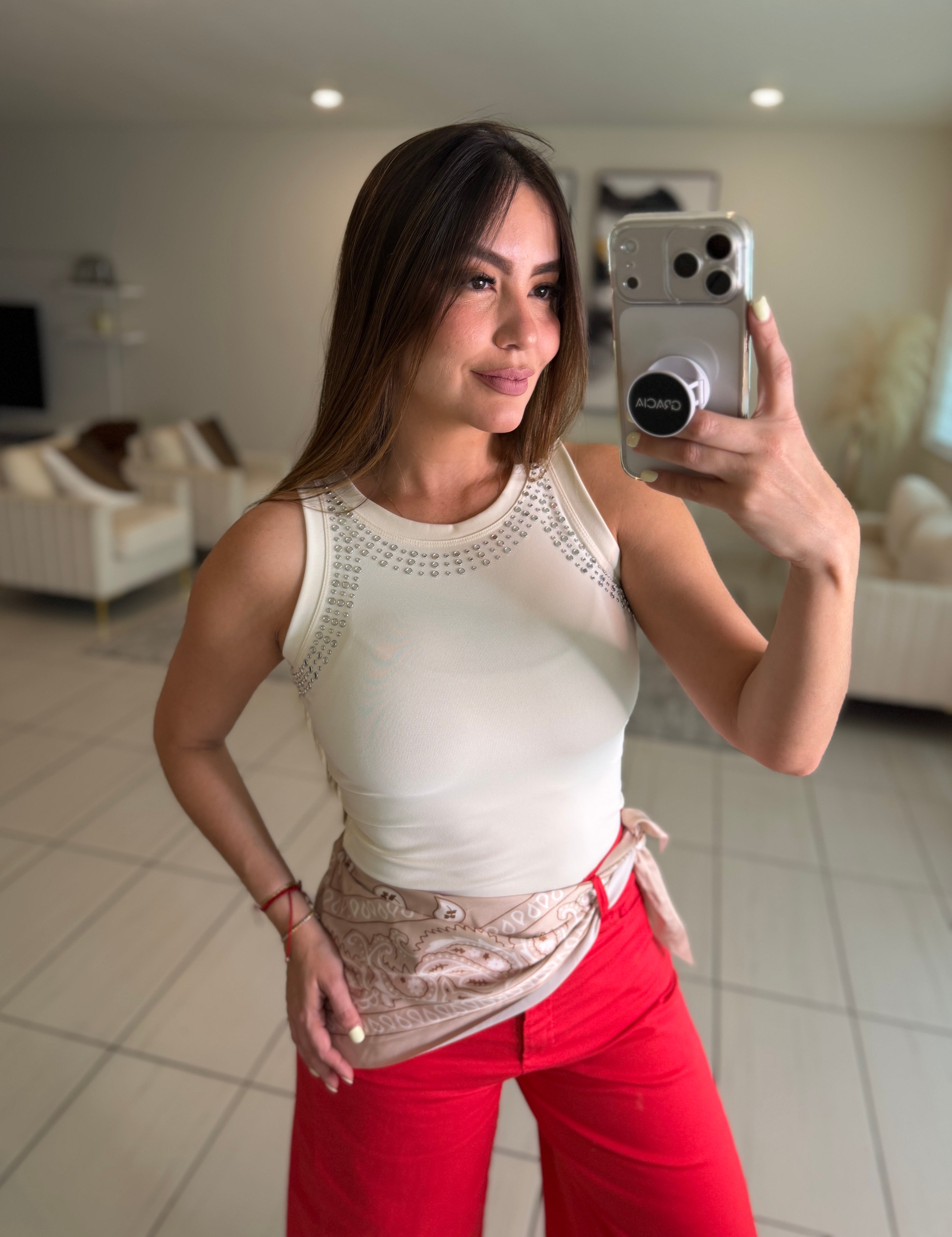 Gravity Scarf Red Barrel Pants