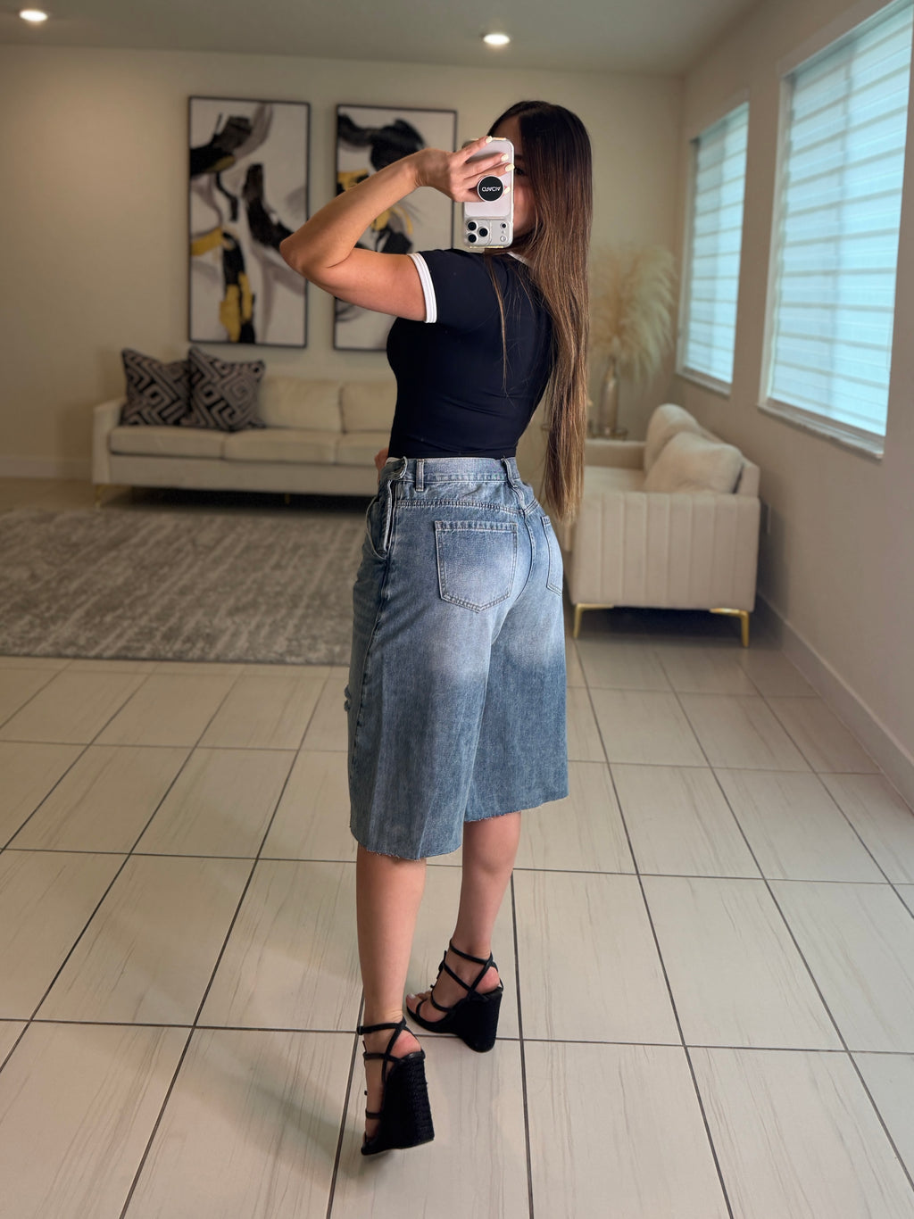 Modern Edge Denim Short
