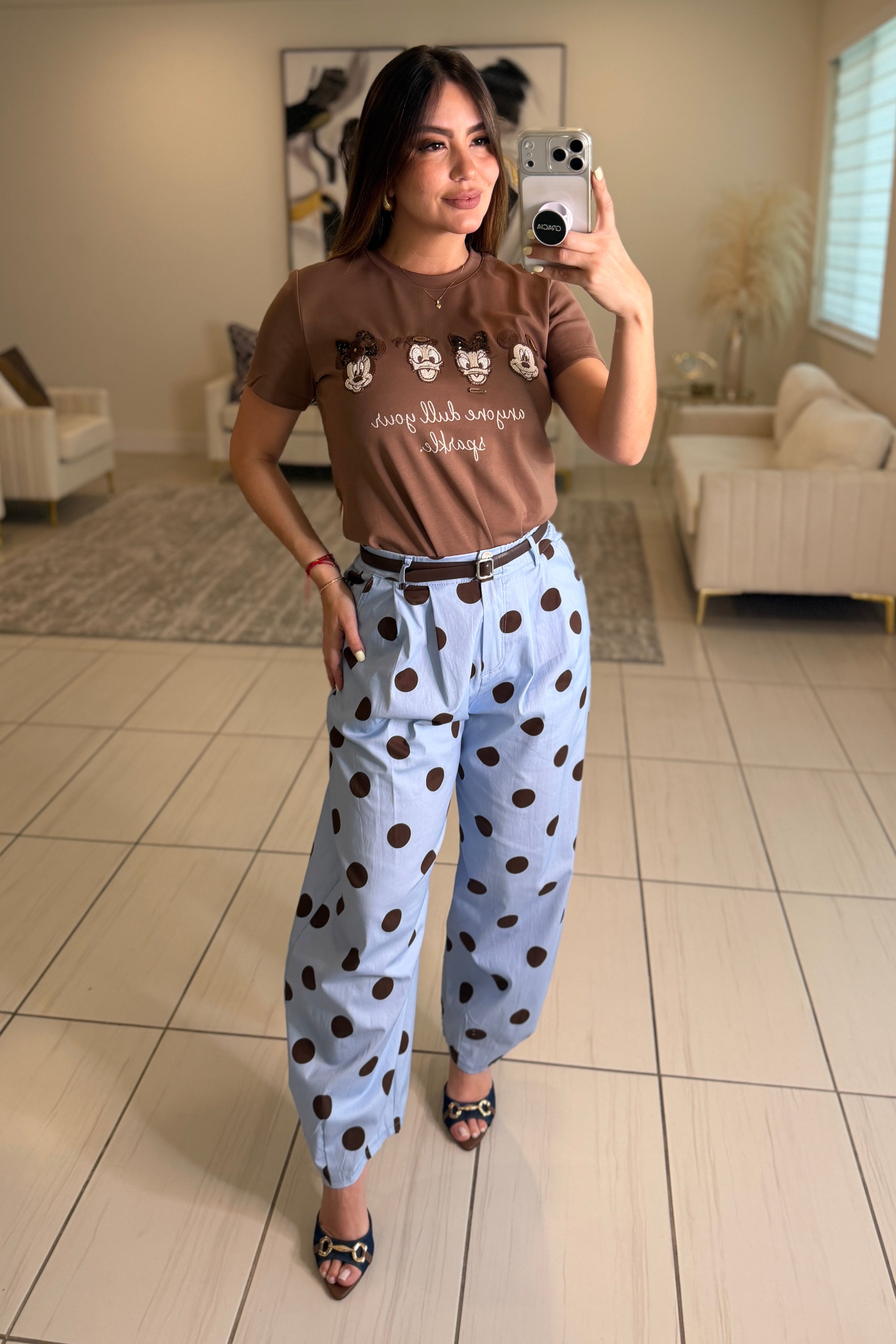 Lovely Dots Blue Pants
