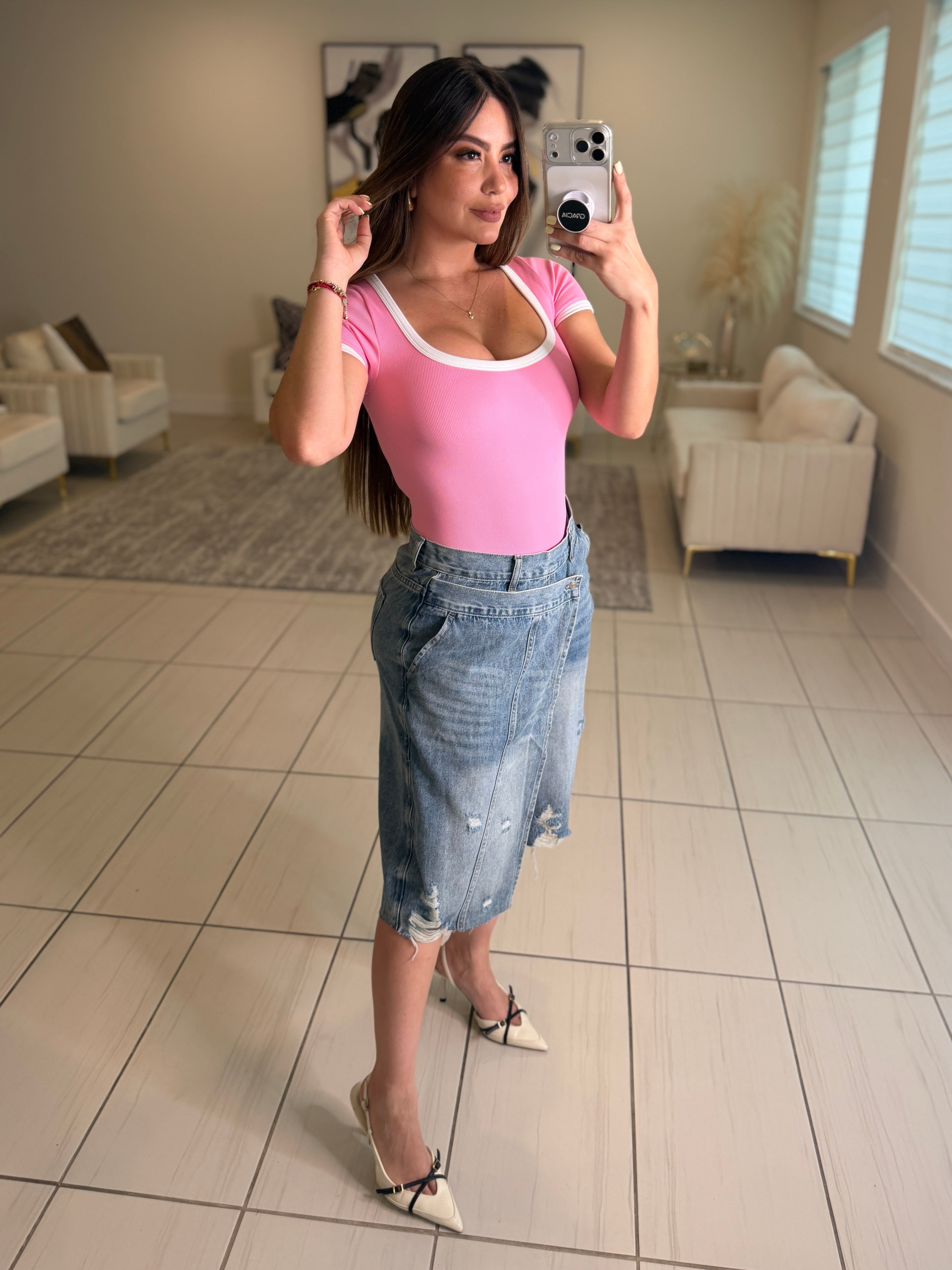 Glow Motion Pink Bodysuit