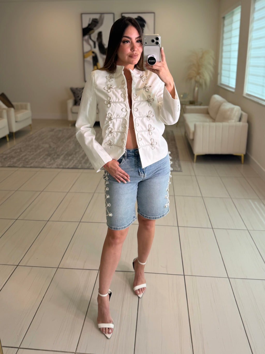 Napoleon Muse White Blazer