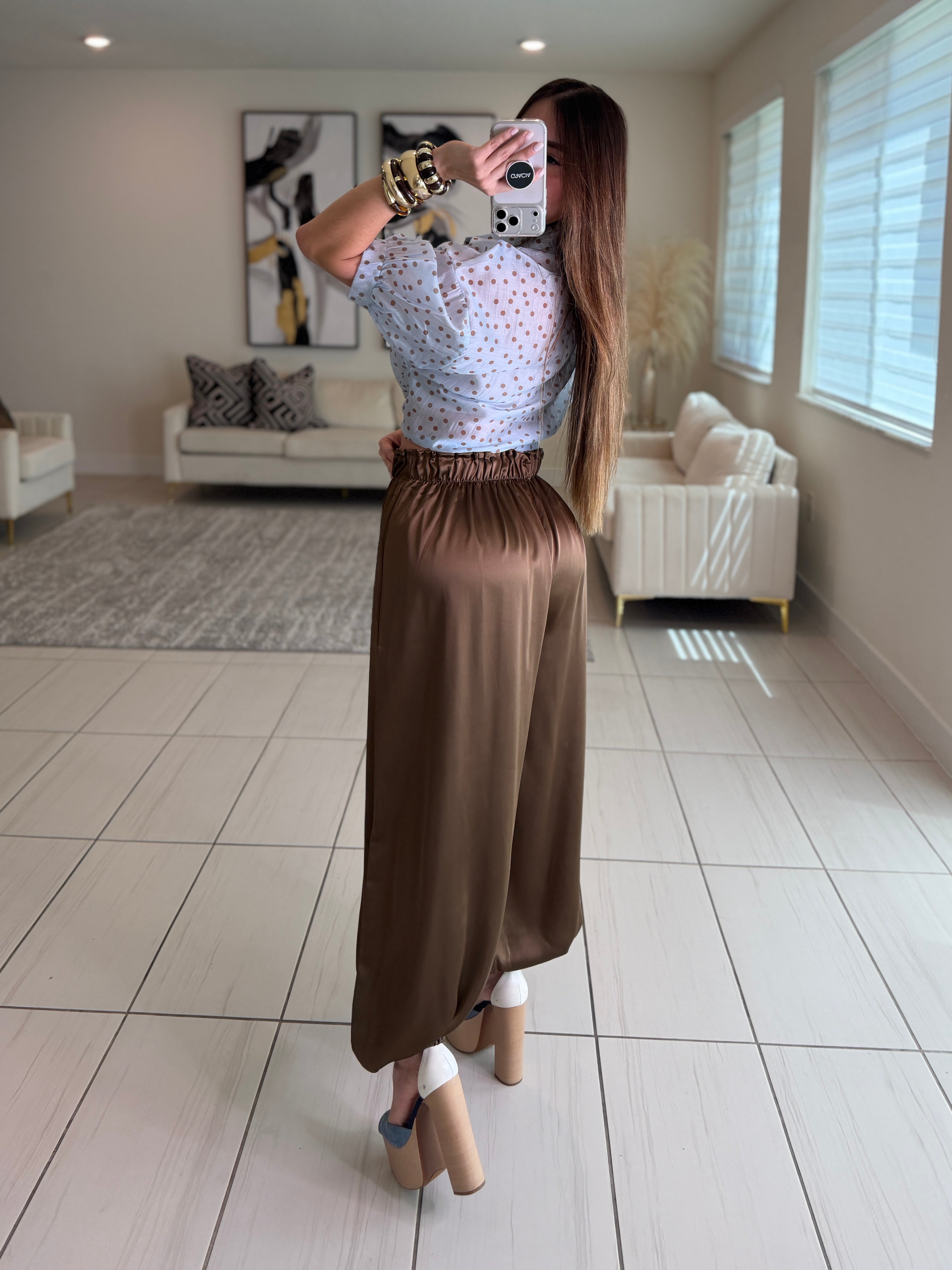 Fabulosity Brown Balloon Pants